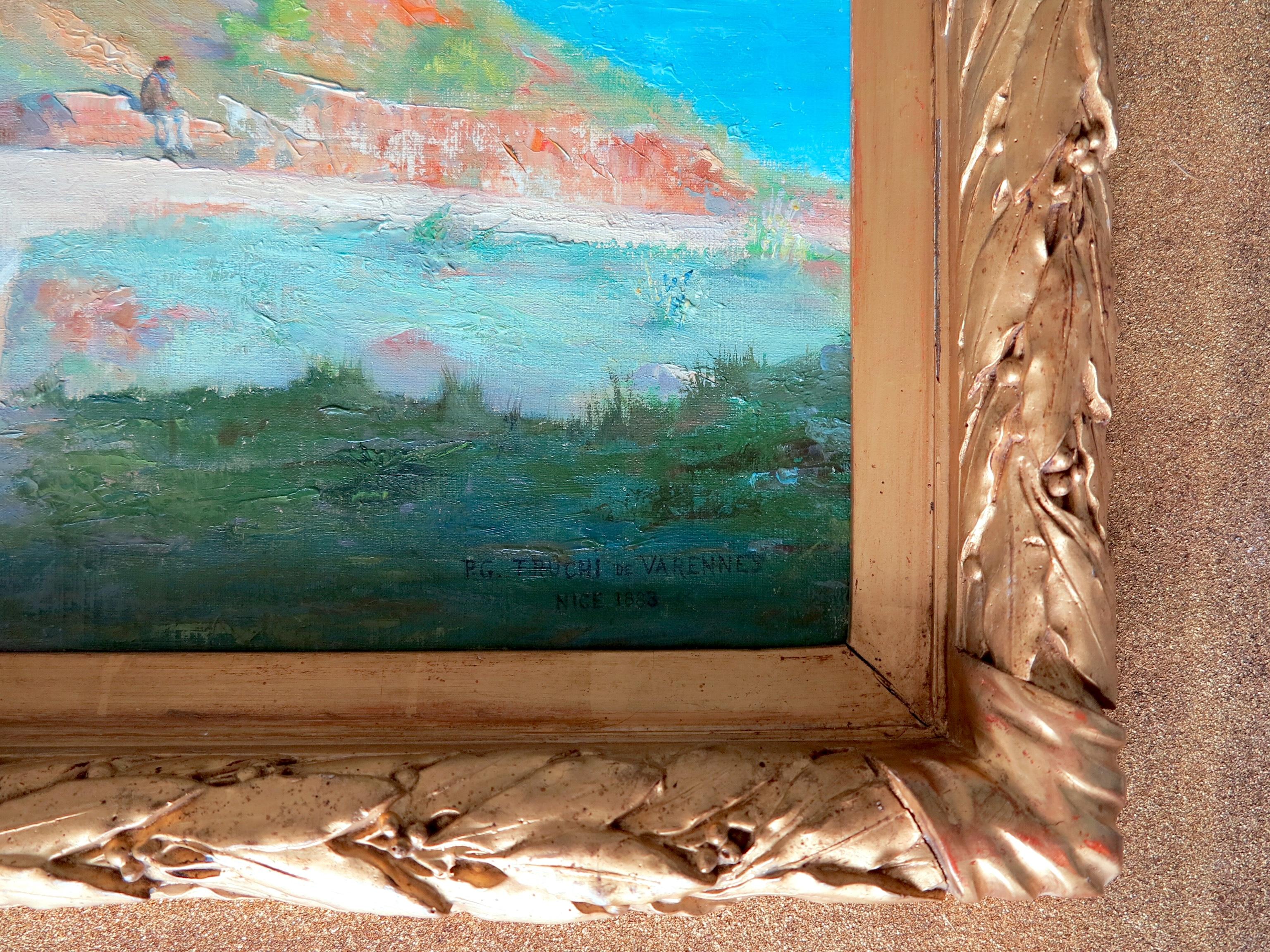 Villefranche-sur-Mer, die Zivilisation (Impressionismus), Painting, von Pierre Gabriel Bernard de TRUCHIS de VARENNES