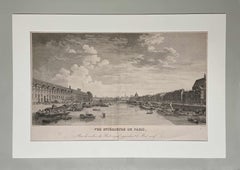 Pierre Gabriel Bernhault ca. 1800 Engraving "Vue intérieure de Paris"