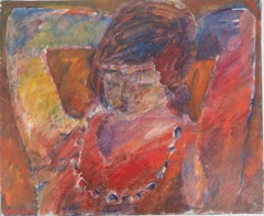 Fauvisme : Modèle rêvé - Huile originale sur toile, signée