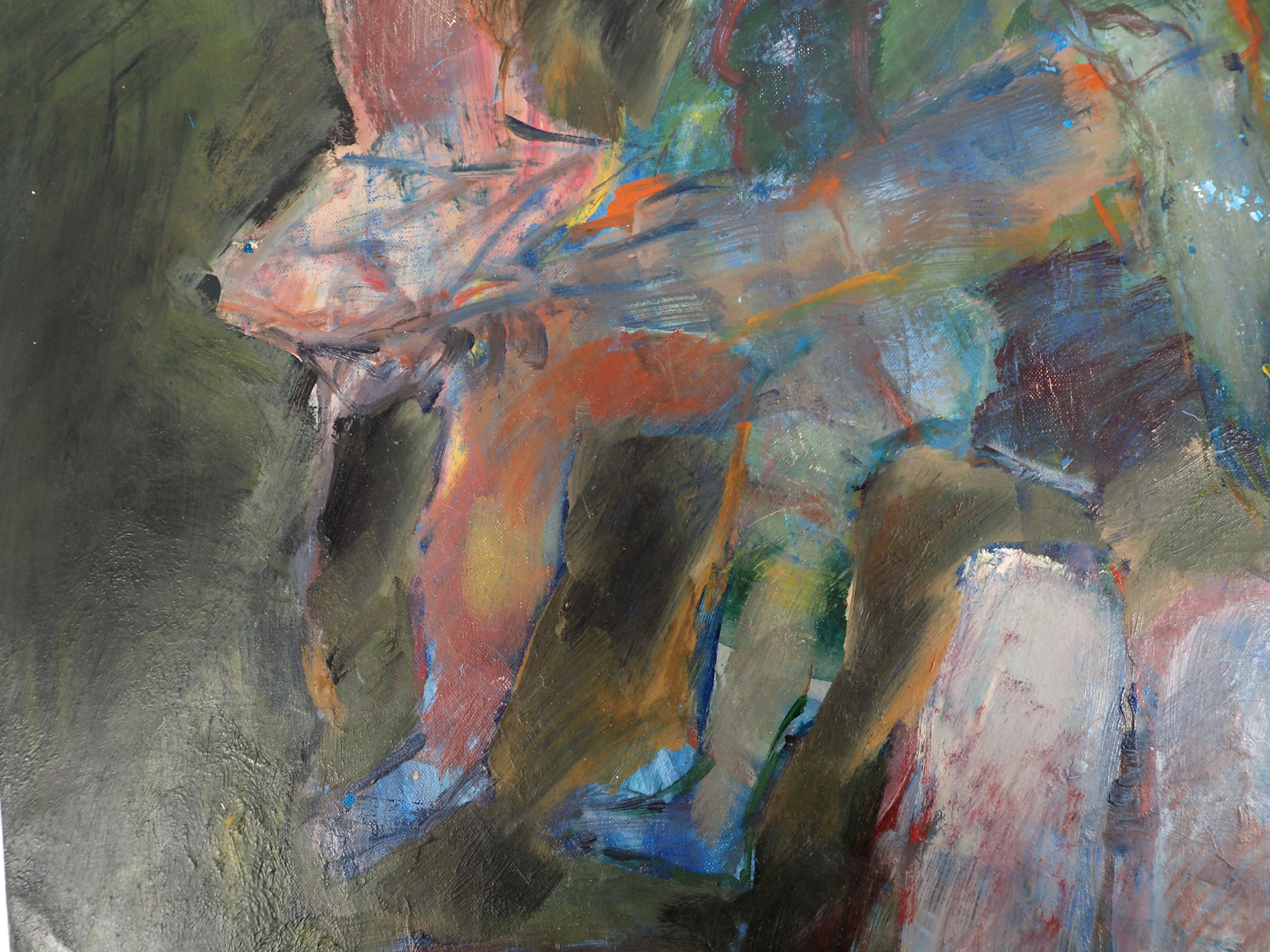 Pierre GARCIA FONS
Maternity : Mother and Son Reading, c. 1965

Original oil painting
Signed upper right corner 
Signed and titled on the back
On canvas 46 x 55 cm (c. 18 x 22i nch)

PROVENANCE : Framong Gallery, Paris, inventory number