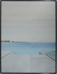 Seascape - Original oil on canvas, Signed