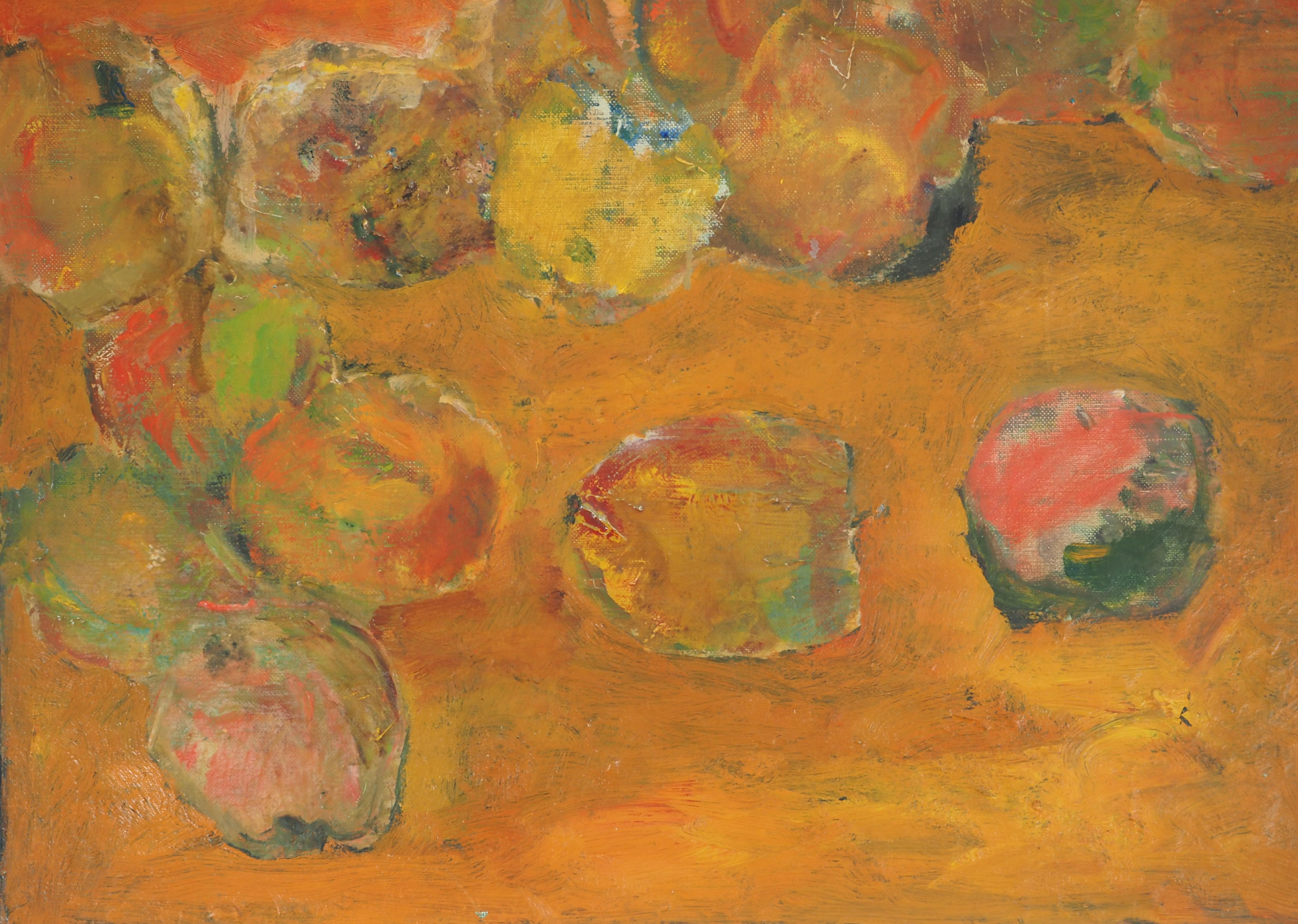 Tribute to Cezanne: 14 Äpfel – Originales Ölgemälde auf Leinwand, signiert im Angebot 3