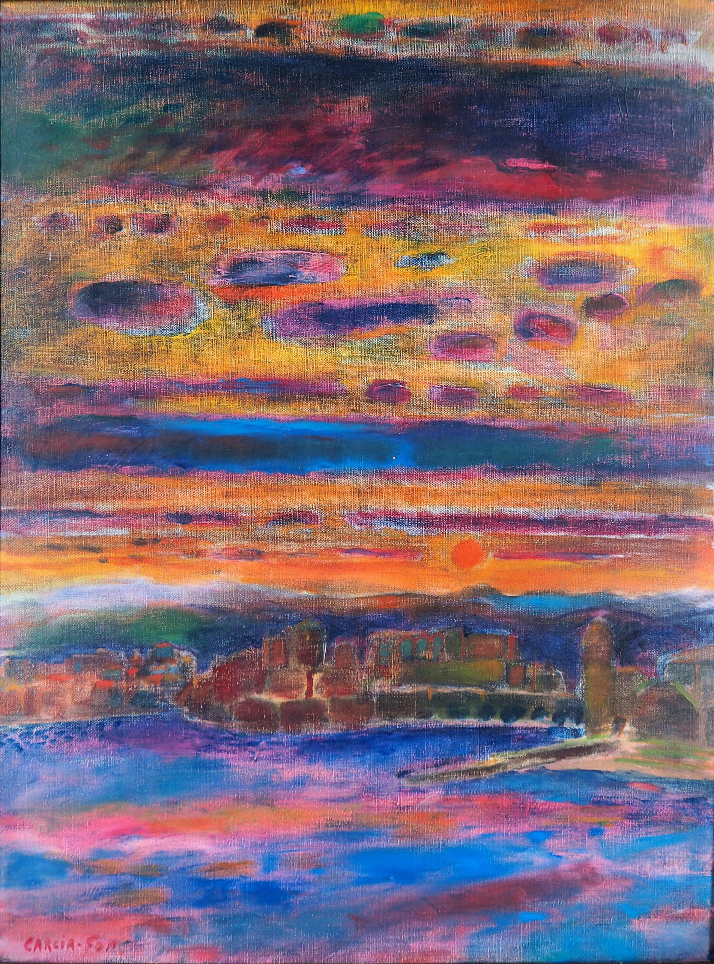 monet sunset paintings