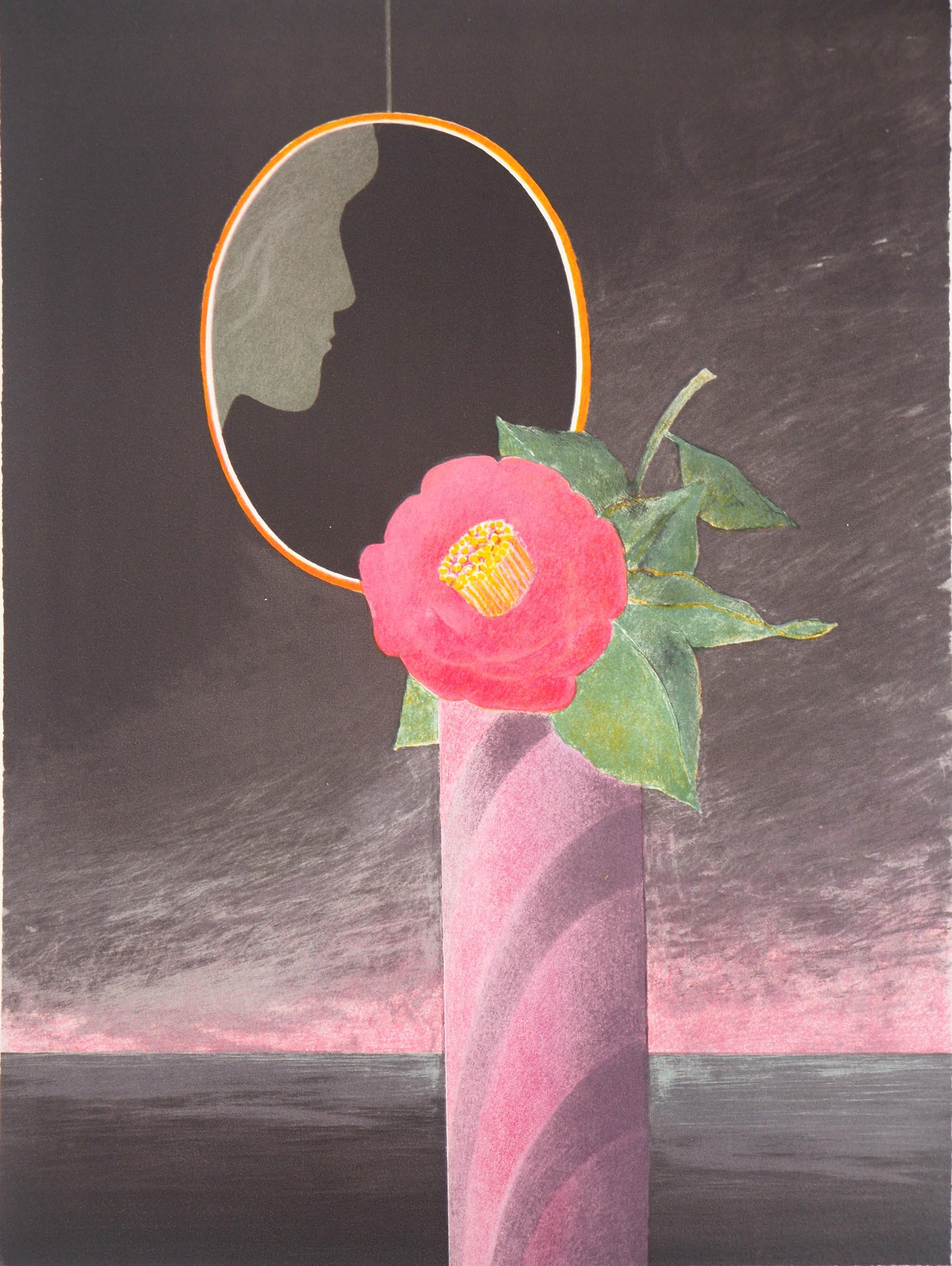 Reflection dans le miroir - Lithographie originale, signée - Moderne Print par Pierre Garcia Fons