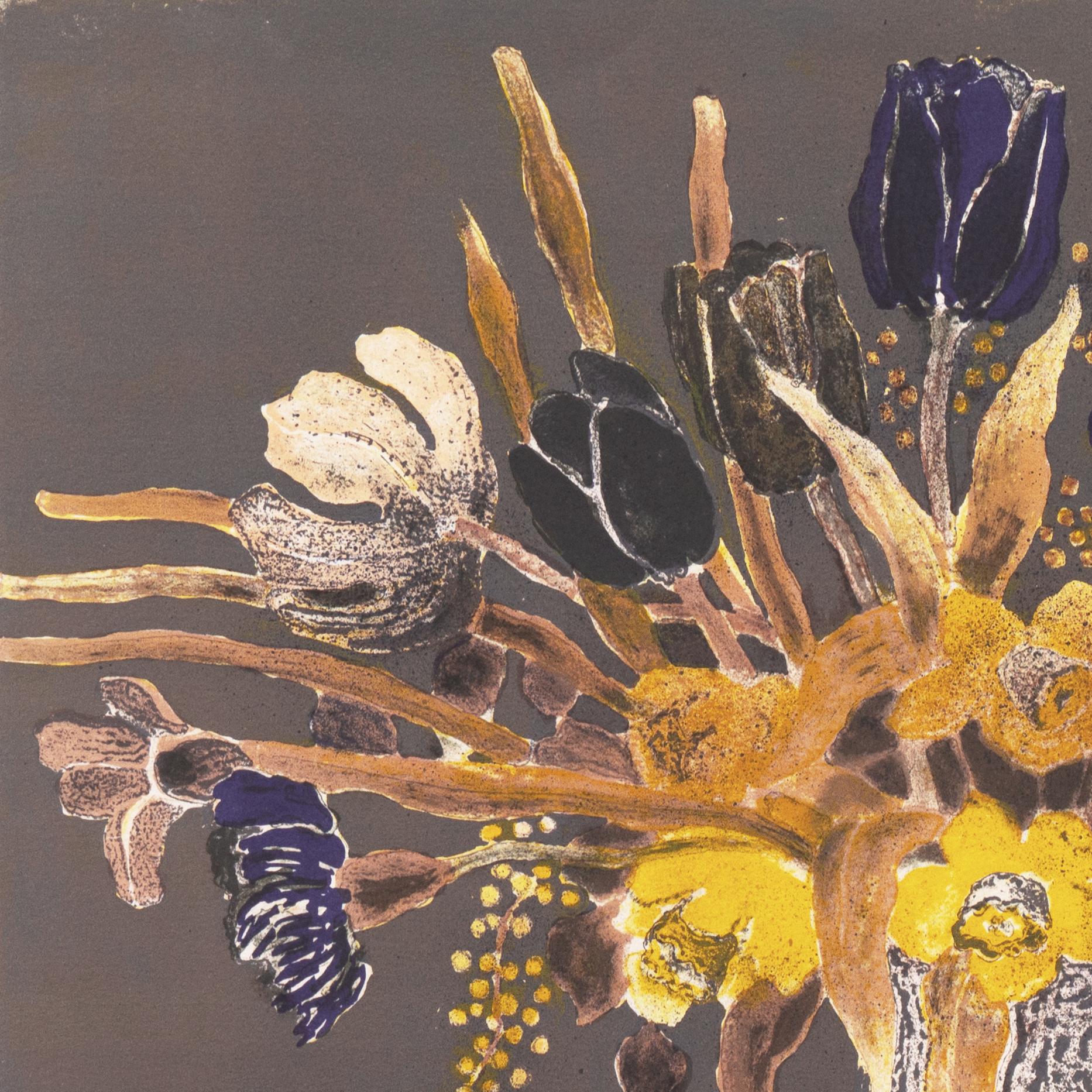„Stillleben der Tulpen und Orchideen“, Academie Chaumiere, MAM Paris, Benezit im Angebot 2