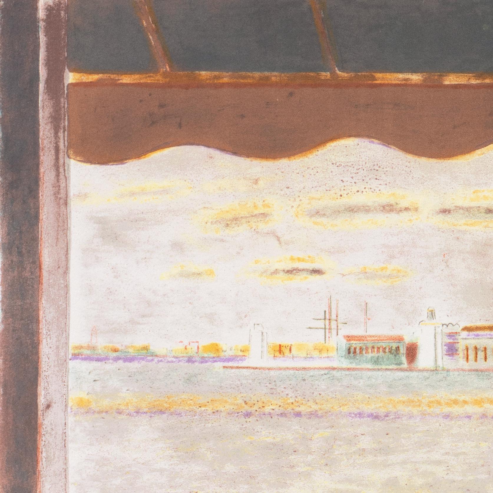 „View Across the Lagoon Venice“, Academie Chaumiere, MAM Paris, Benezit im Angebot 3