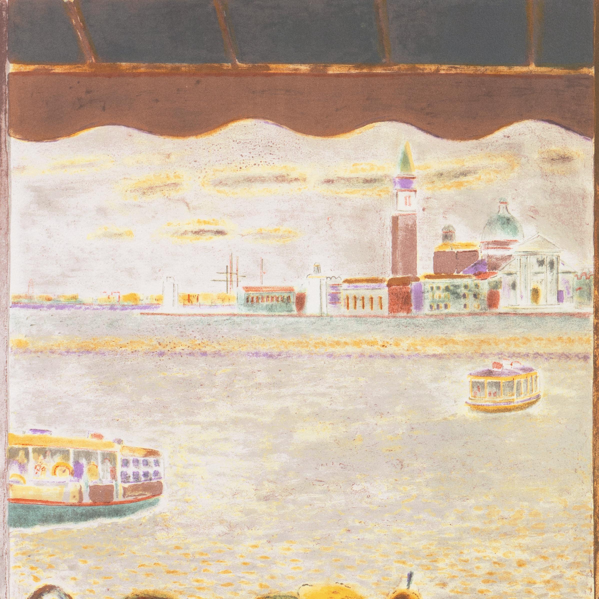 'View Across the Lagoon Venice', Academie Chaumiere, MAM Paris, Benezit For Sale 2