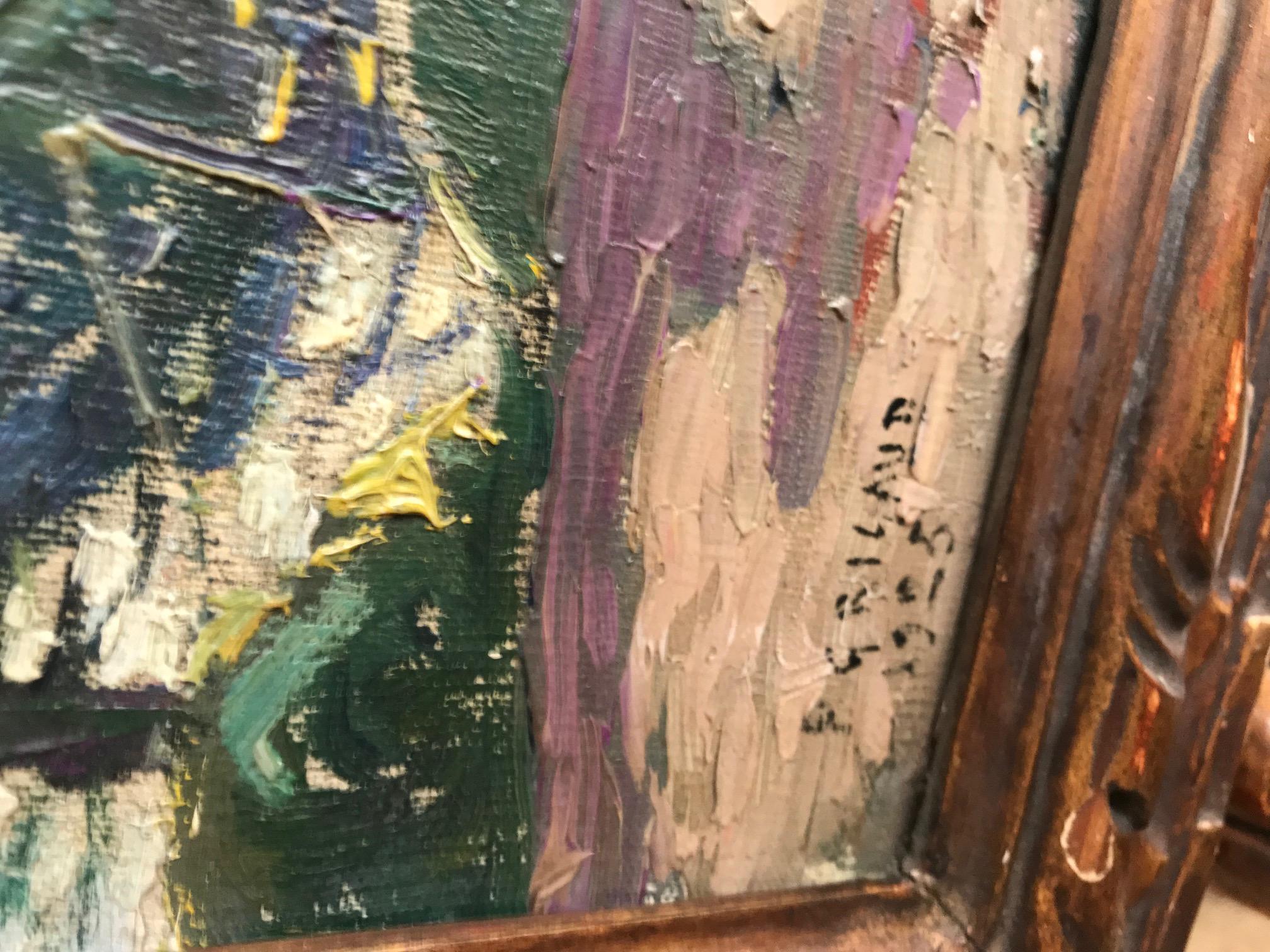 Pierre Gaston Rigaud Oil on Canvas Painting 