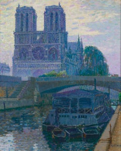 Antique Notre Dame, Paris By Pierre Gaston Rigaud