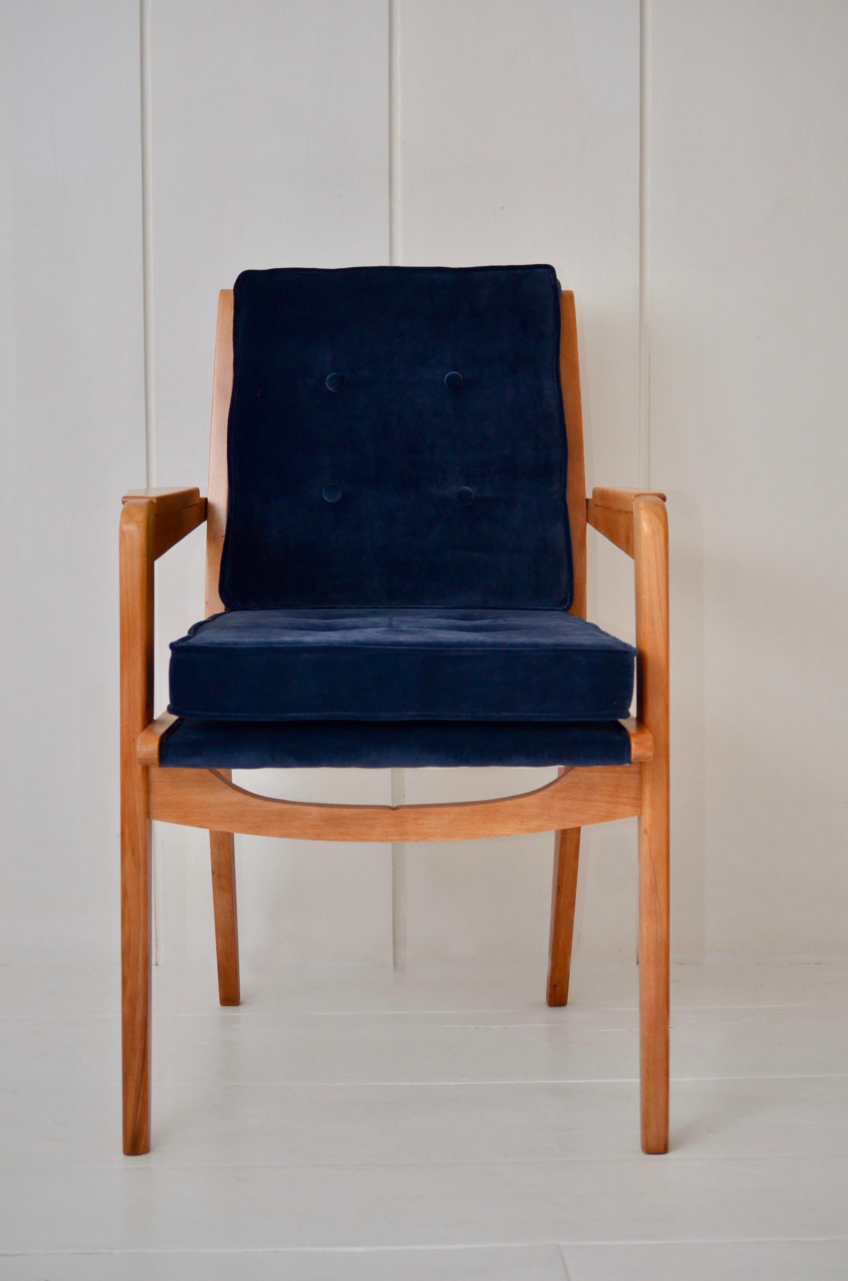 Francese Pierre Guariche - Poltrone in Oak Light, modello FS104 - Francia, 1950 in vendita