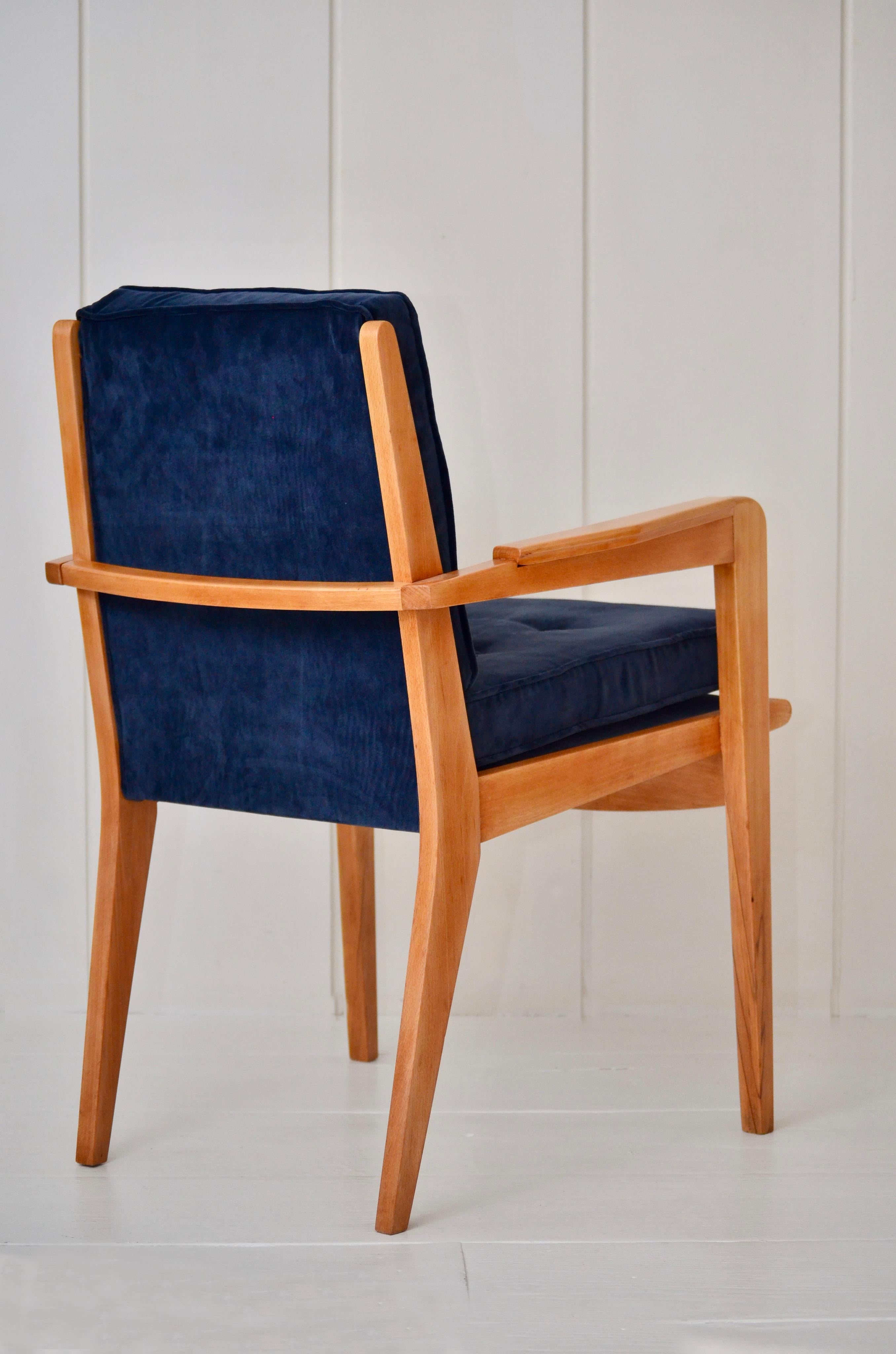 Pierre Guariche - Poltrone in Oak Light, modello FS104 - Francia, 1950 In condizioni buone in vendita a Saint-Ouen, FR