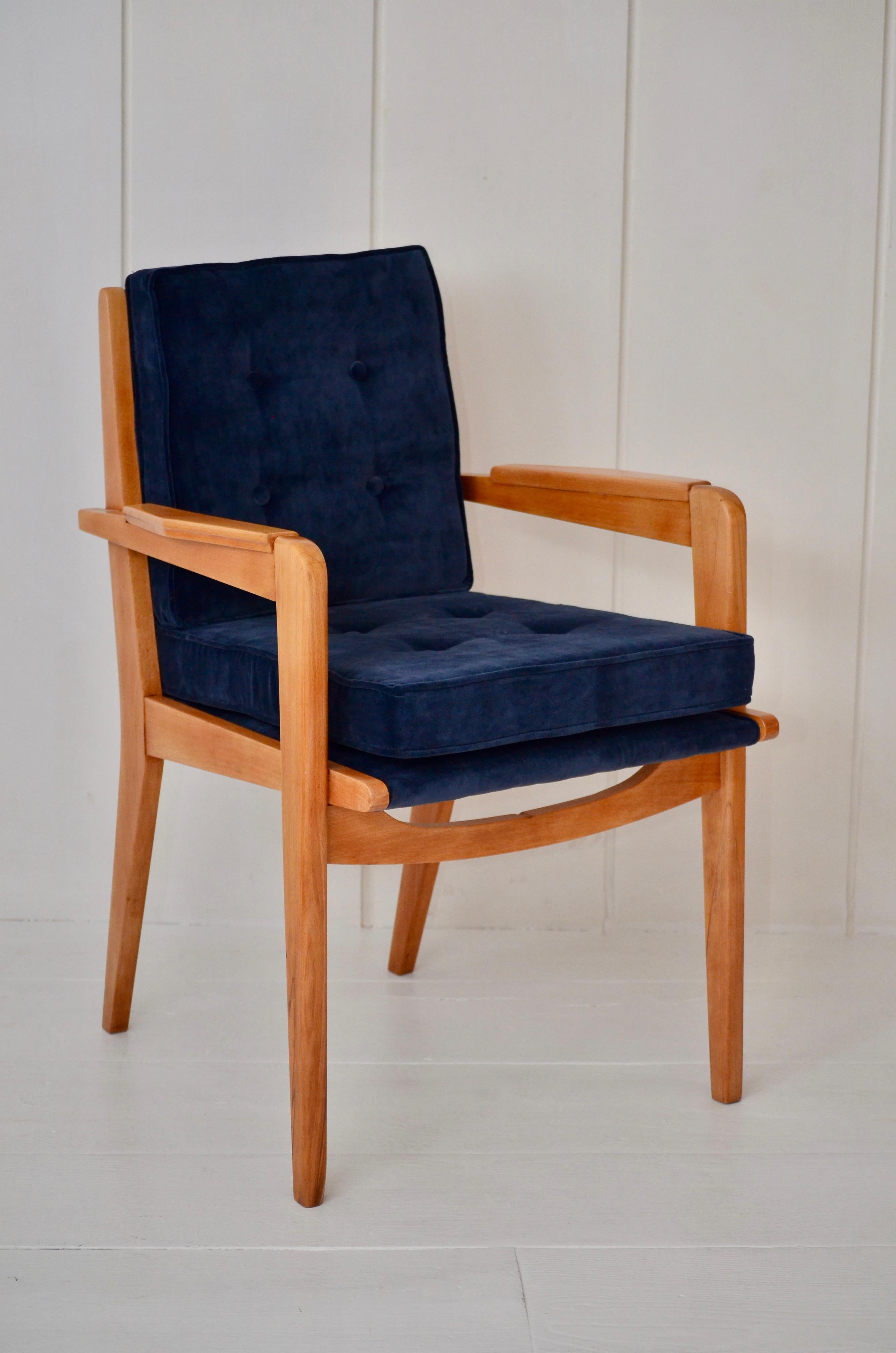 Metà XX secolo Pierre Guariche - Poltrone in Oak Light, modello FS104 - Francia, 1950 in vendita