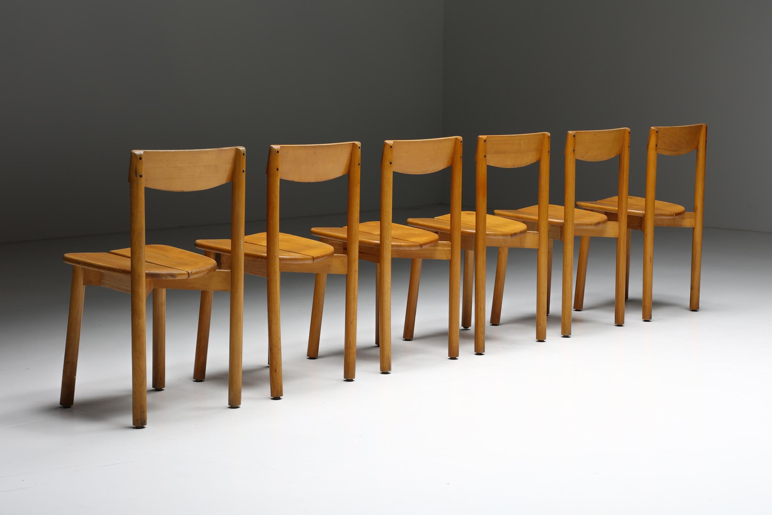 Pierre Gautier Delaye Dining Chairs, 1960s In Excellent Condition For Sale In Antwerp, BE