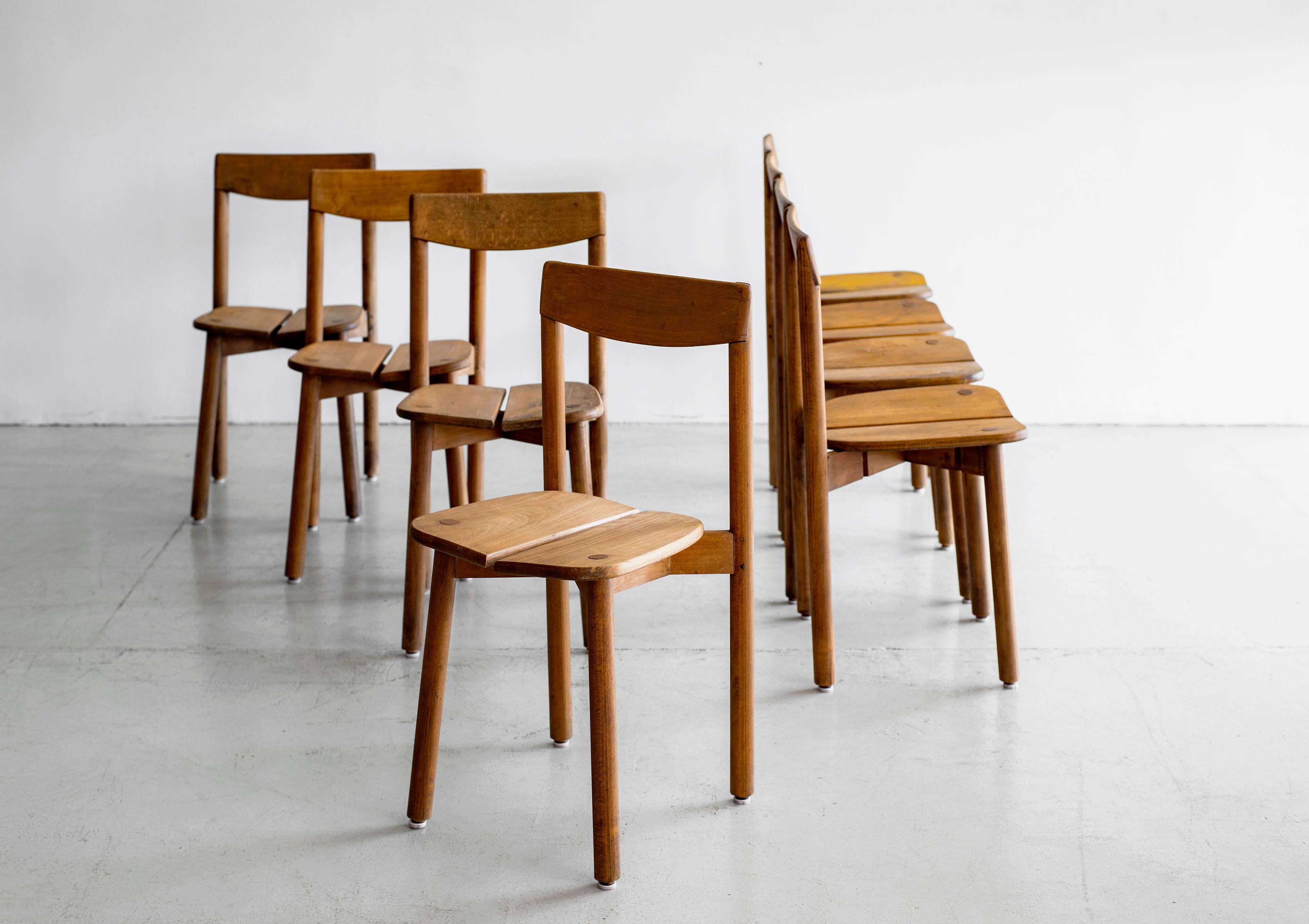 Mid-20th Century Pierre Gautier Delaye Dining Chairs