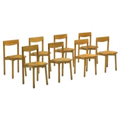 Pierre Gautier-Delaye Dining Chairs, Mid-Century Modern, Beech, French Organic