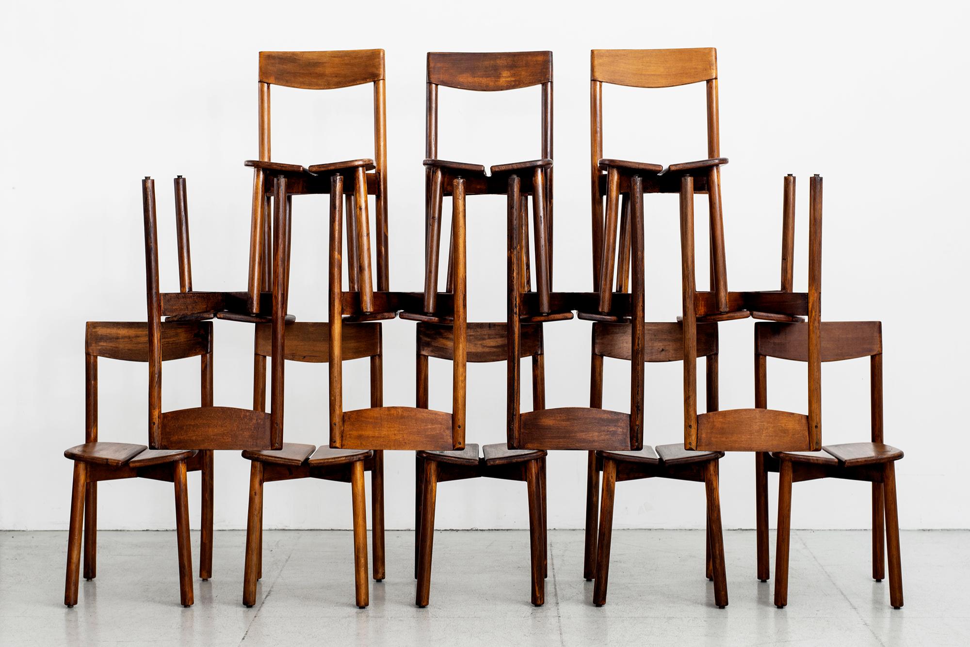 French Pierre Gautier Delaye Dining Chairs, Set of 12