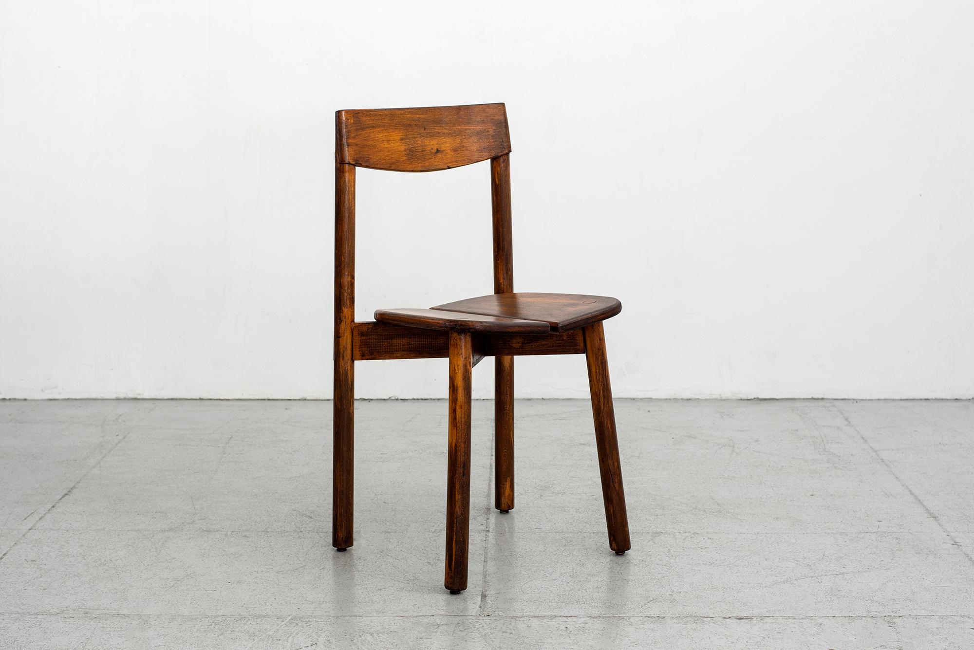 Beech Pierre Gautier Delaye Dining Chairs, Set of 12