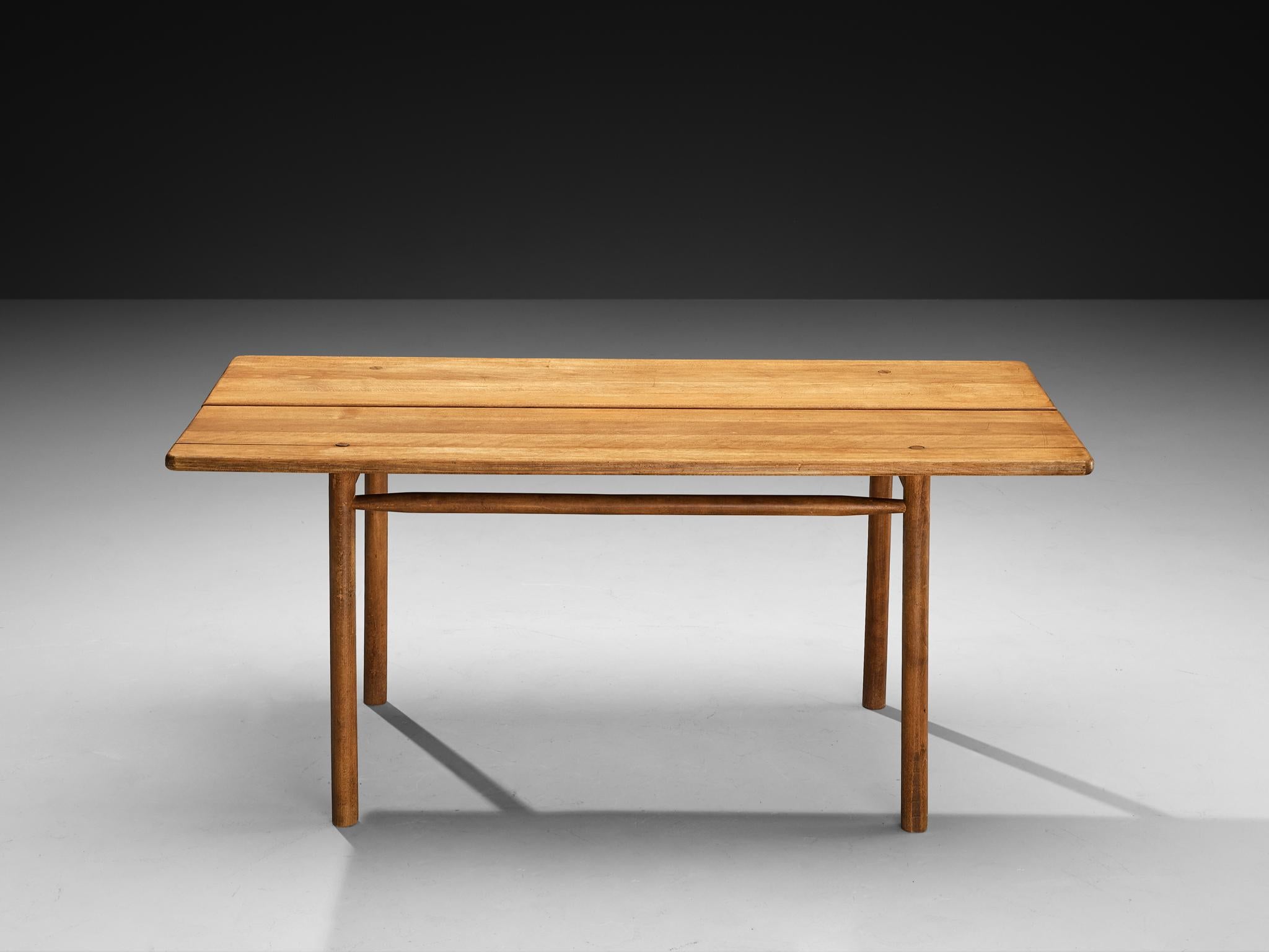 Pierre Gautier-Delaye French Dining Table in Wood For Sale 1