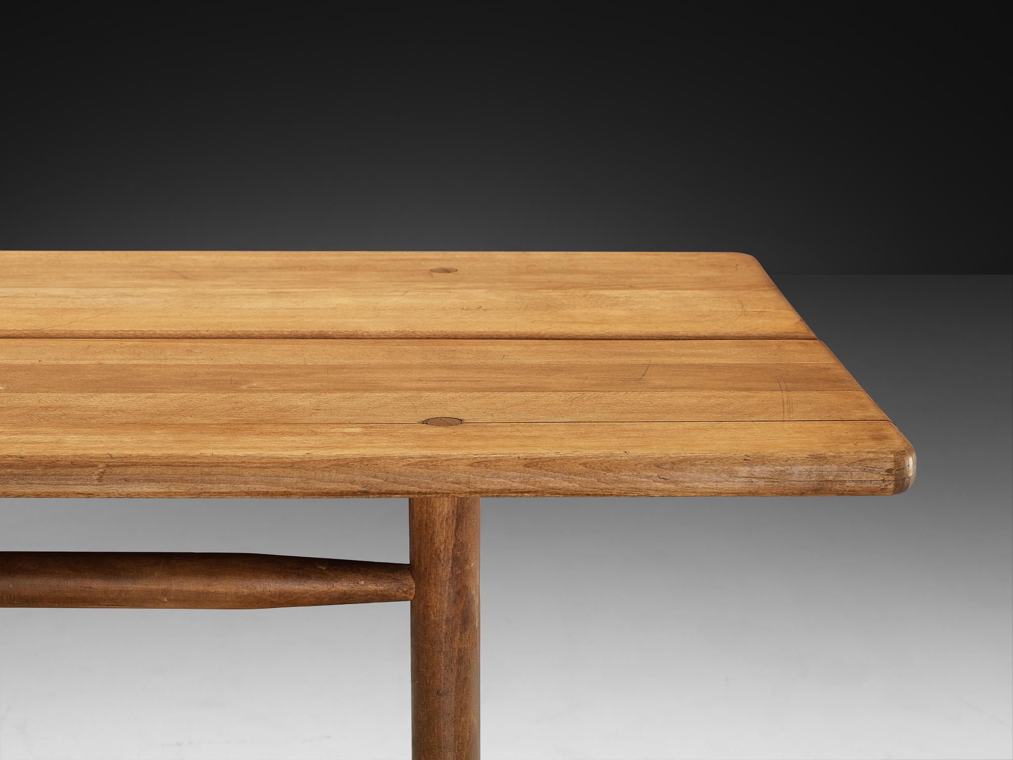 Pierre Gautier-Delaye French Dining Table in Wood For Sale 2