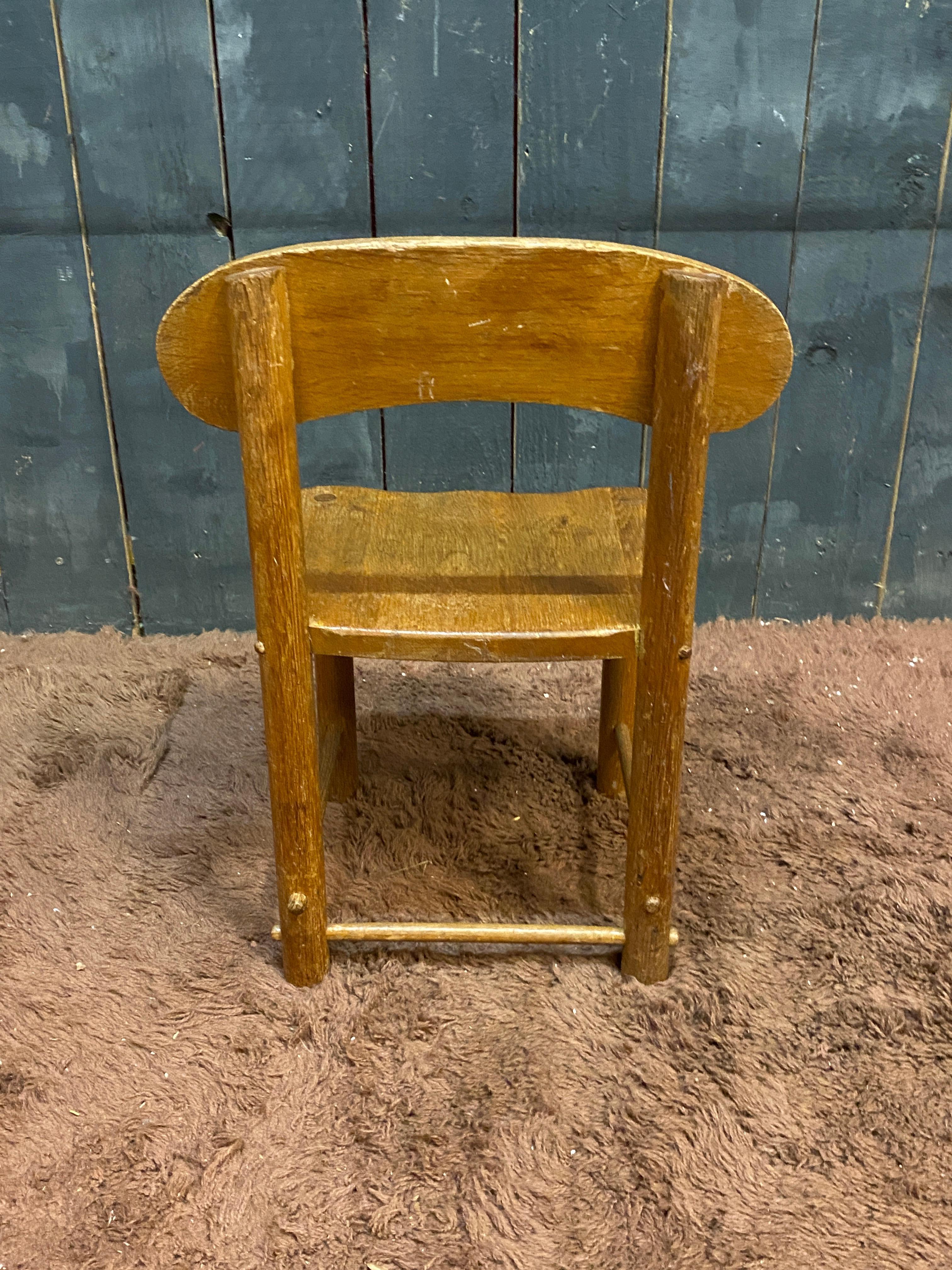 Pierre GAUTIER DELAYE (in the style of), small child's chair circa 1950/1960 For Sale 6