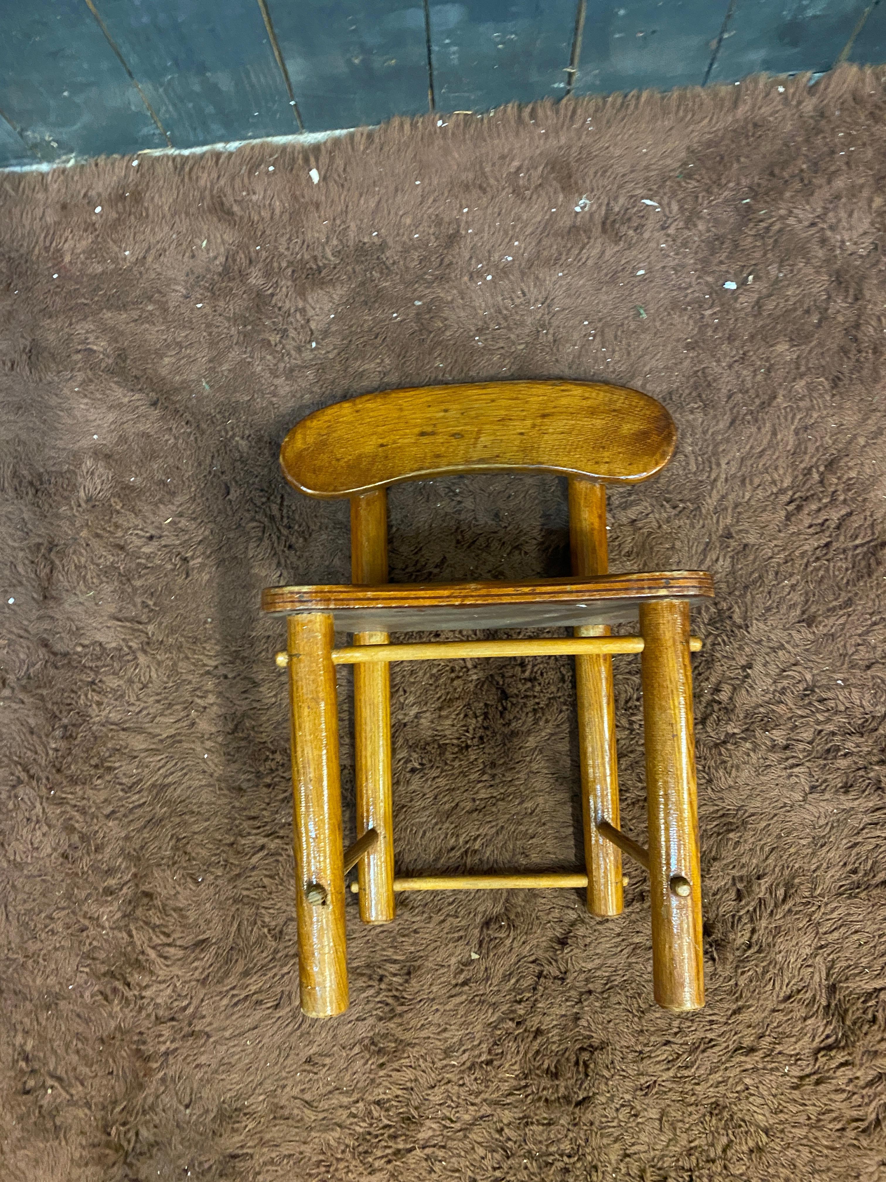 Pierre GAUTIER DELAYE (in the style of), small child's chair circa 1950/1960 For Sale 6