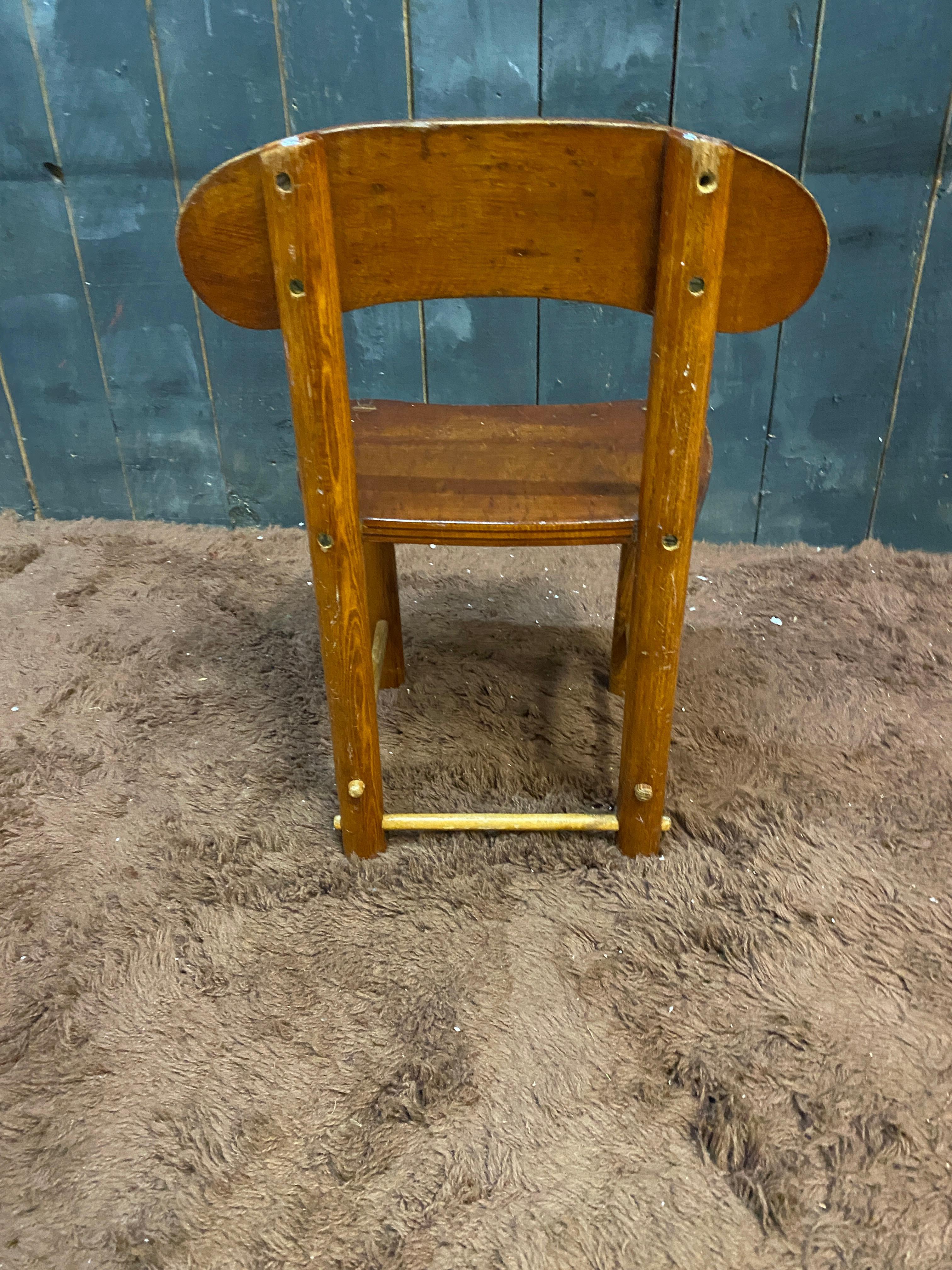 Pierre GAUTIER DELAYE (in the style of), small child's chair circa 1950/1960 For Sale 2