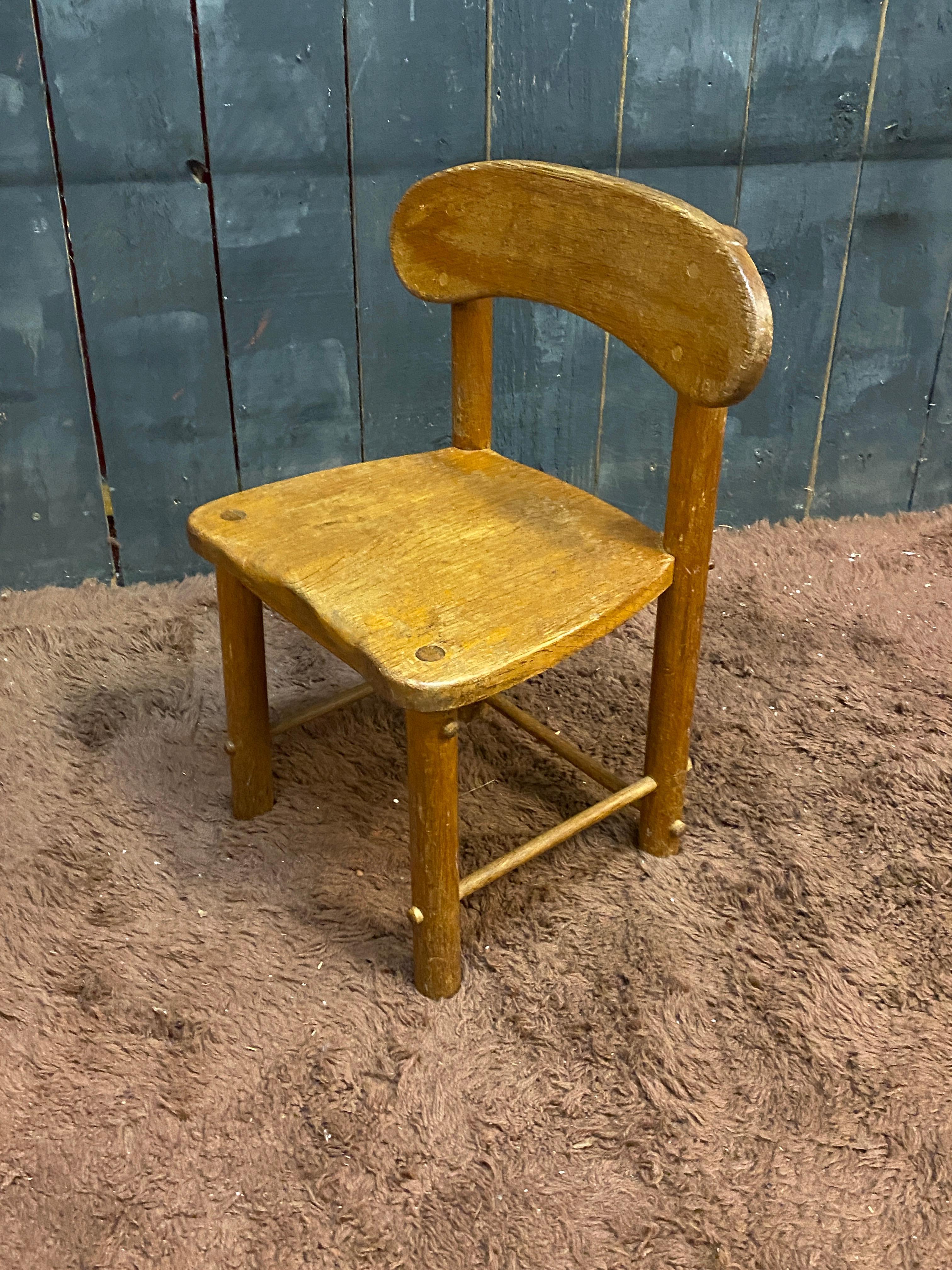 Pierre GAUTIER DELAYE (in the style of), small child's chair circa 1950/1960 For Sale 3