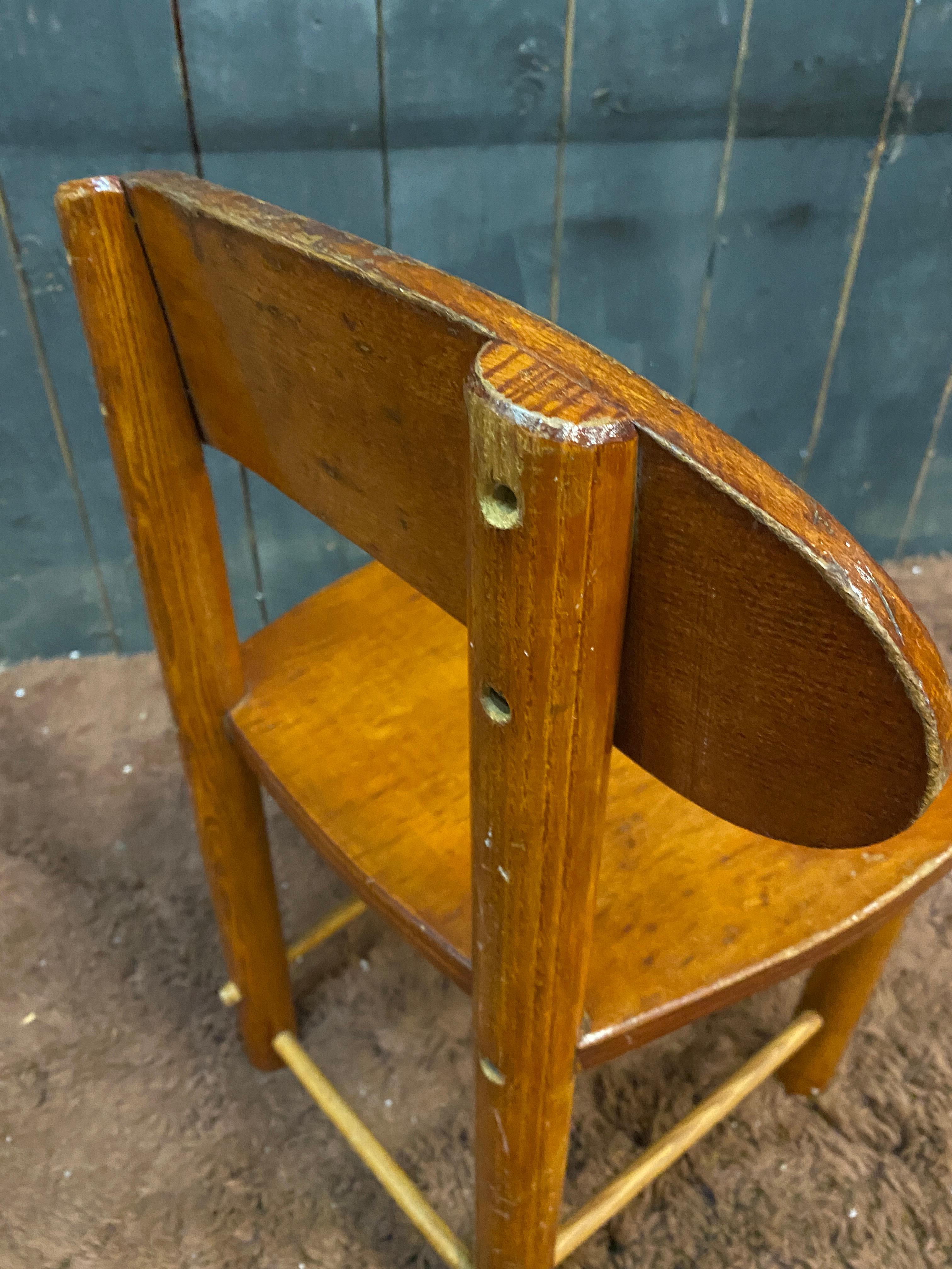 Pierre GAUTIER DELAYE (in the style of), small child's chair circa 1950/1960 For Sale 4