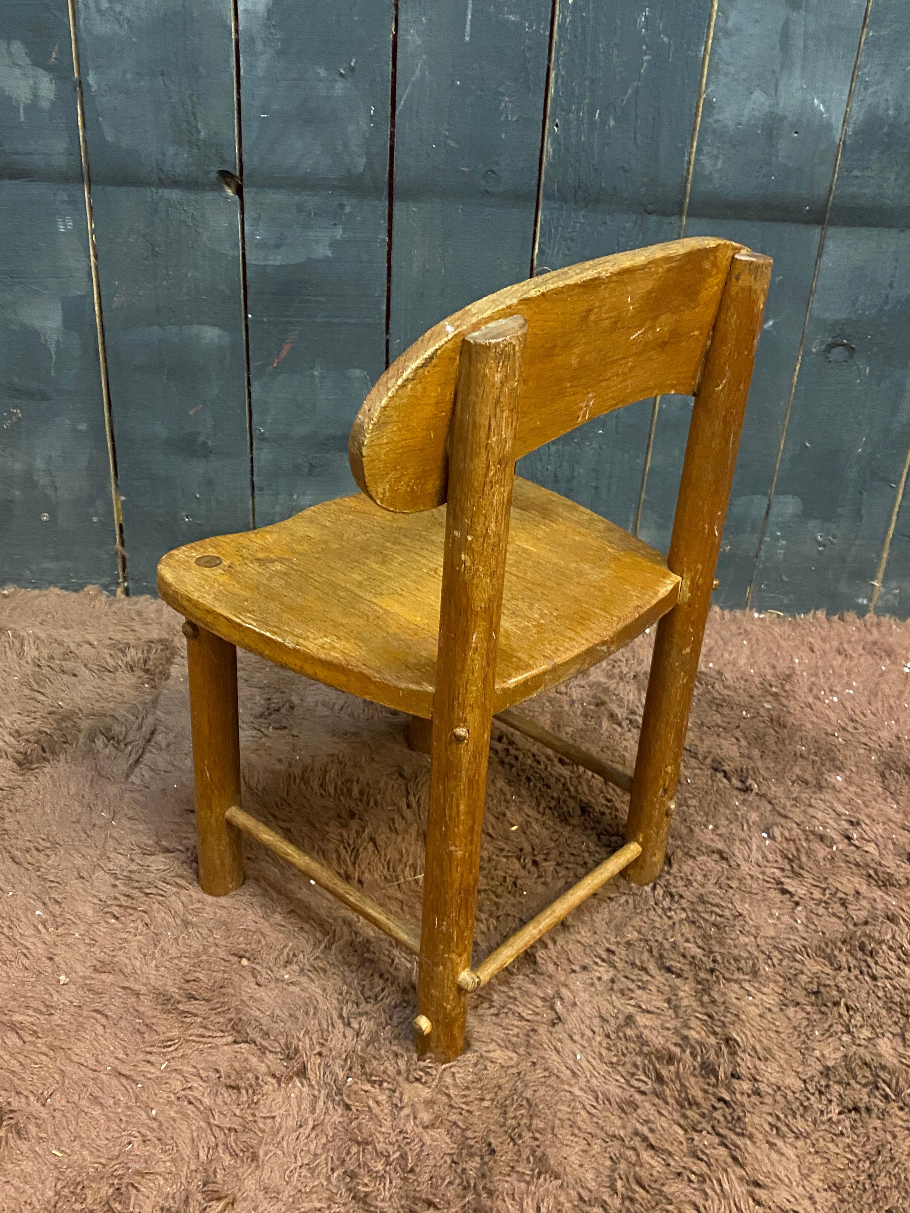 Pierre GAUTIER DELAYE (in the style of), small child's chair circa 1950/1960 For Sale 5