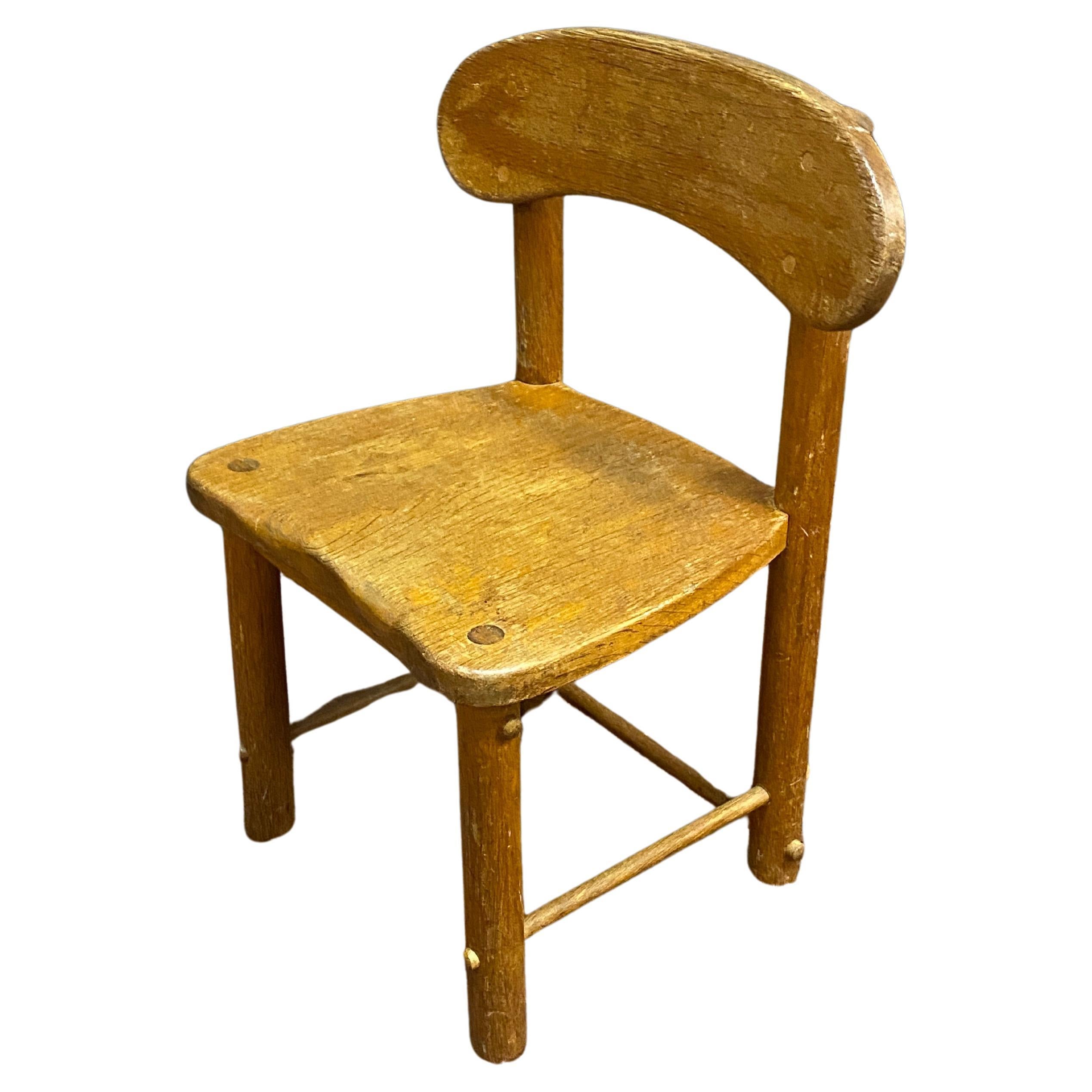 Pierre GAUTIER DELAYE (in the style of), small child's chair circa 1950/1960 For Sale