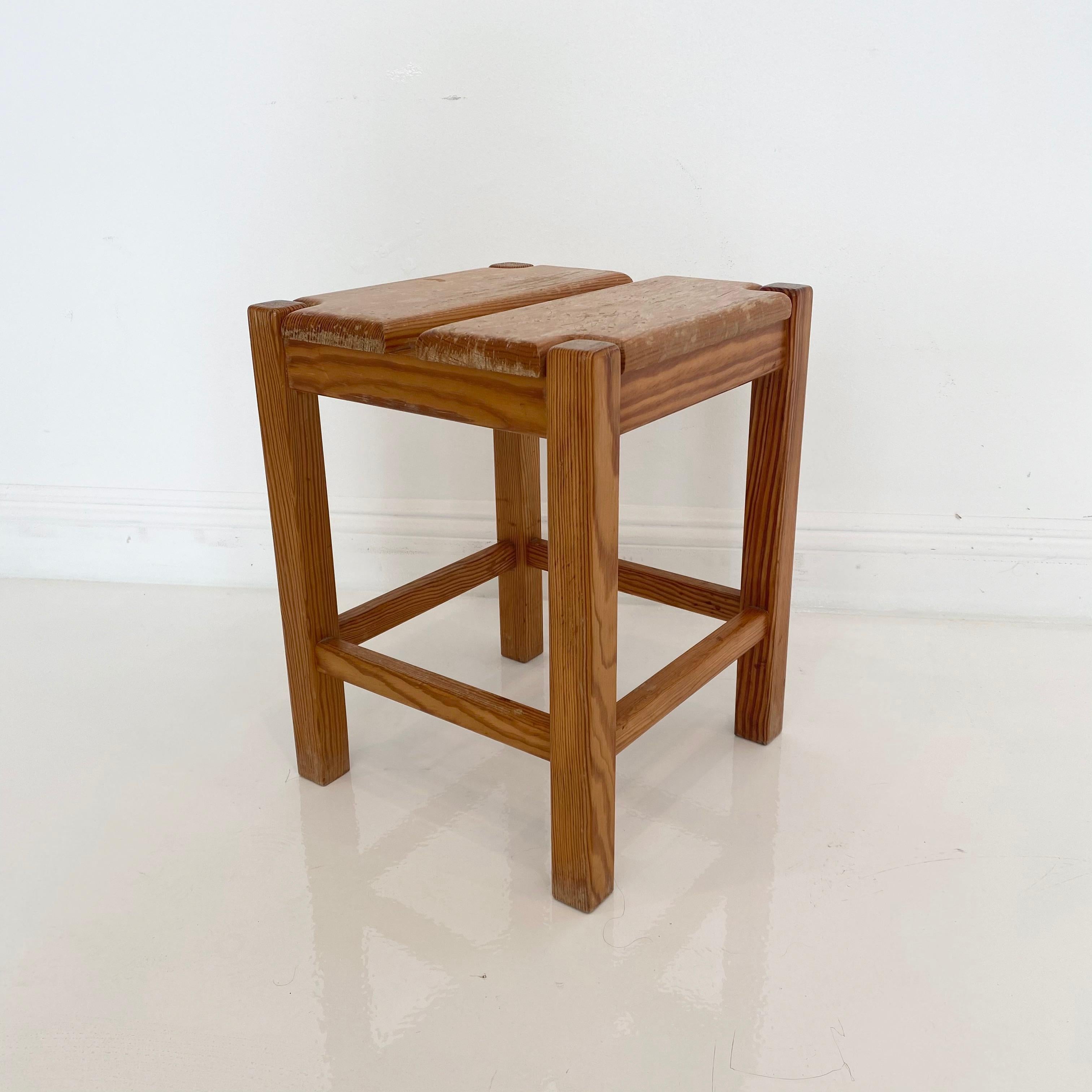 Pierre Gautier-Delaye Pine Stools For Sale 3