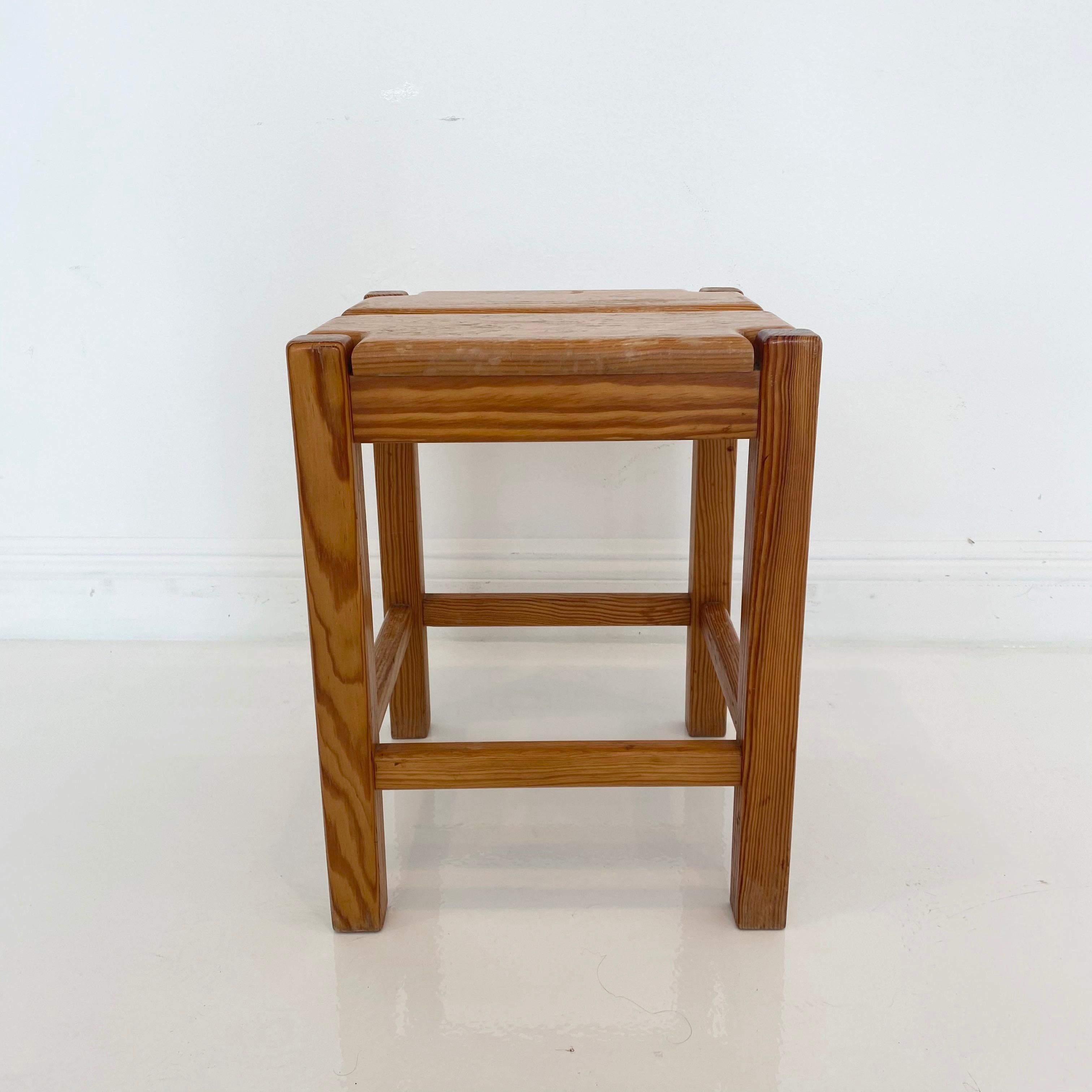 Pierre Gautier-Delaye Pine Stools For Sale 4