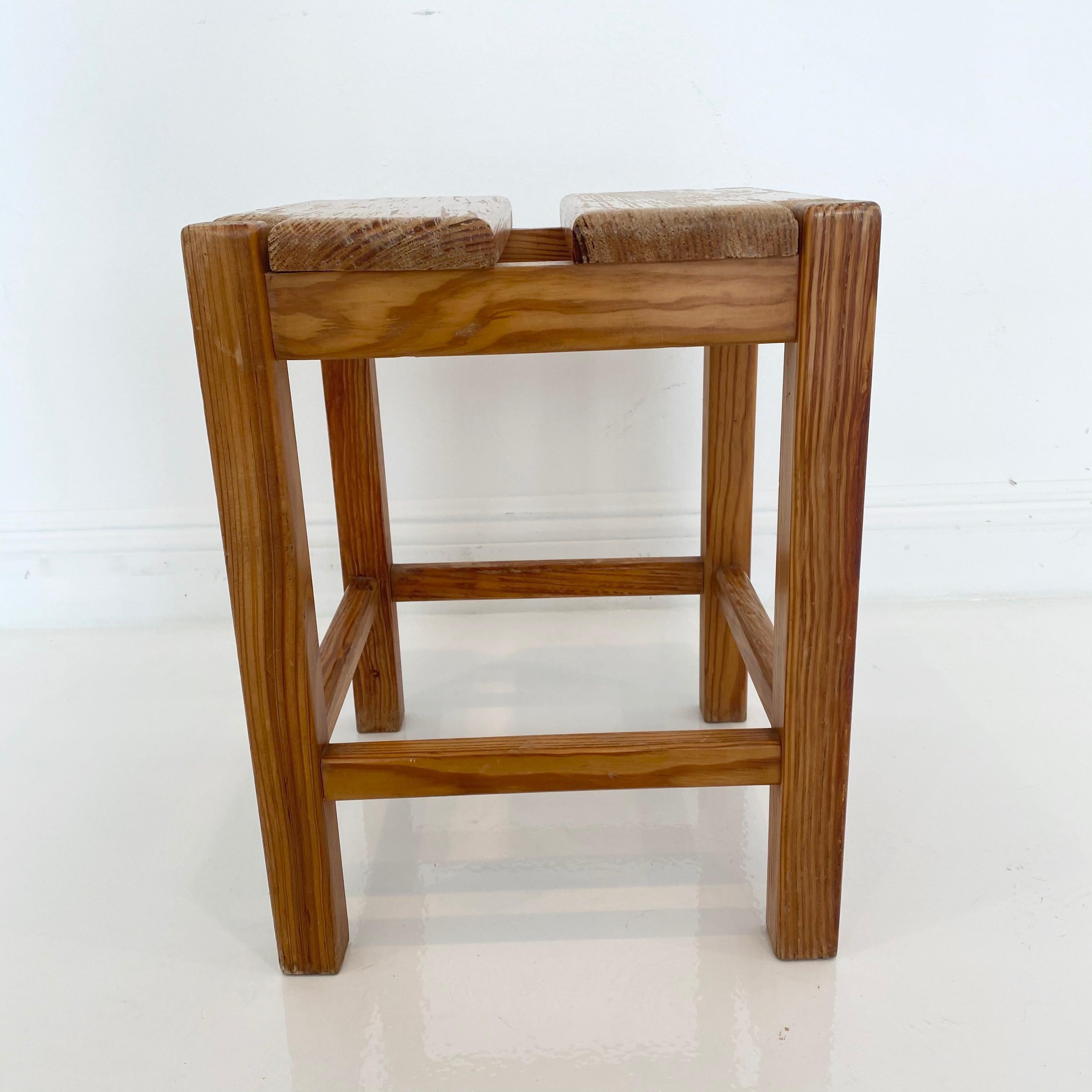 Pierre Gautier-Delaye Pine Stools For Sale 8