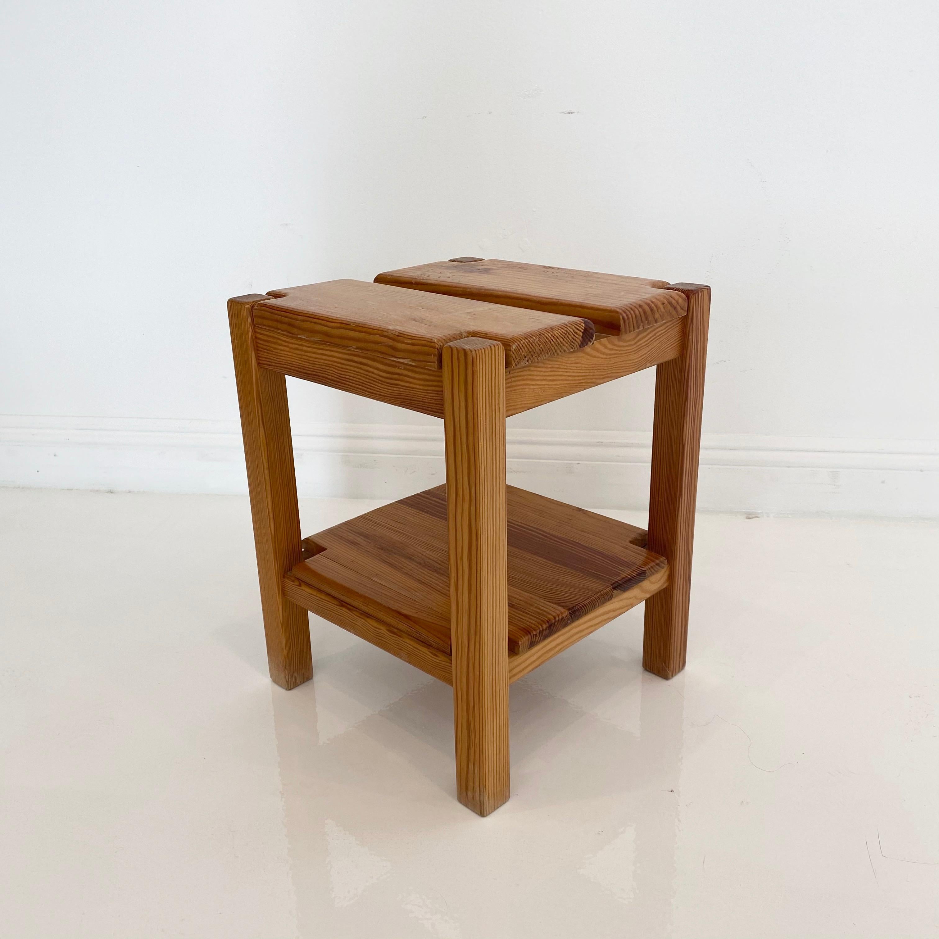 Mid-20th Century Pierre Gautier-Delaye Pine Stools For Sale