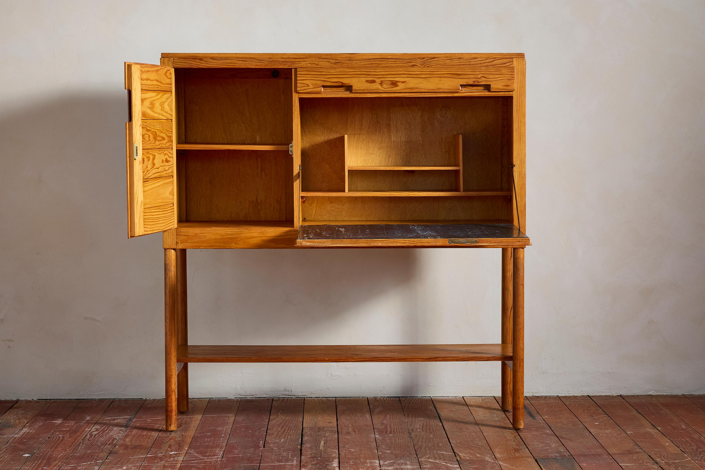 Mid-20th Century Pierre Gautier-Delaye Secretary Cabinet For Sale