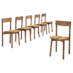 Retro Pierre Gautier-Delaye Set of Six Dining Chairs 