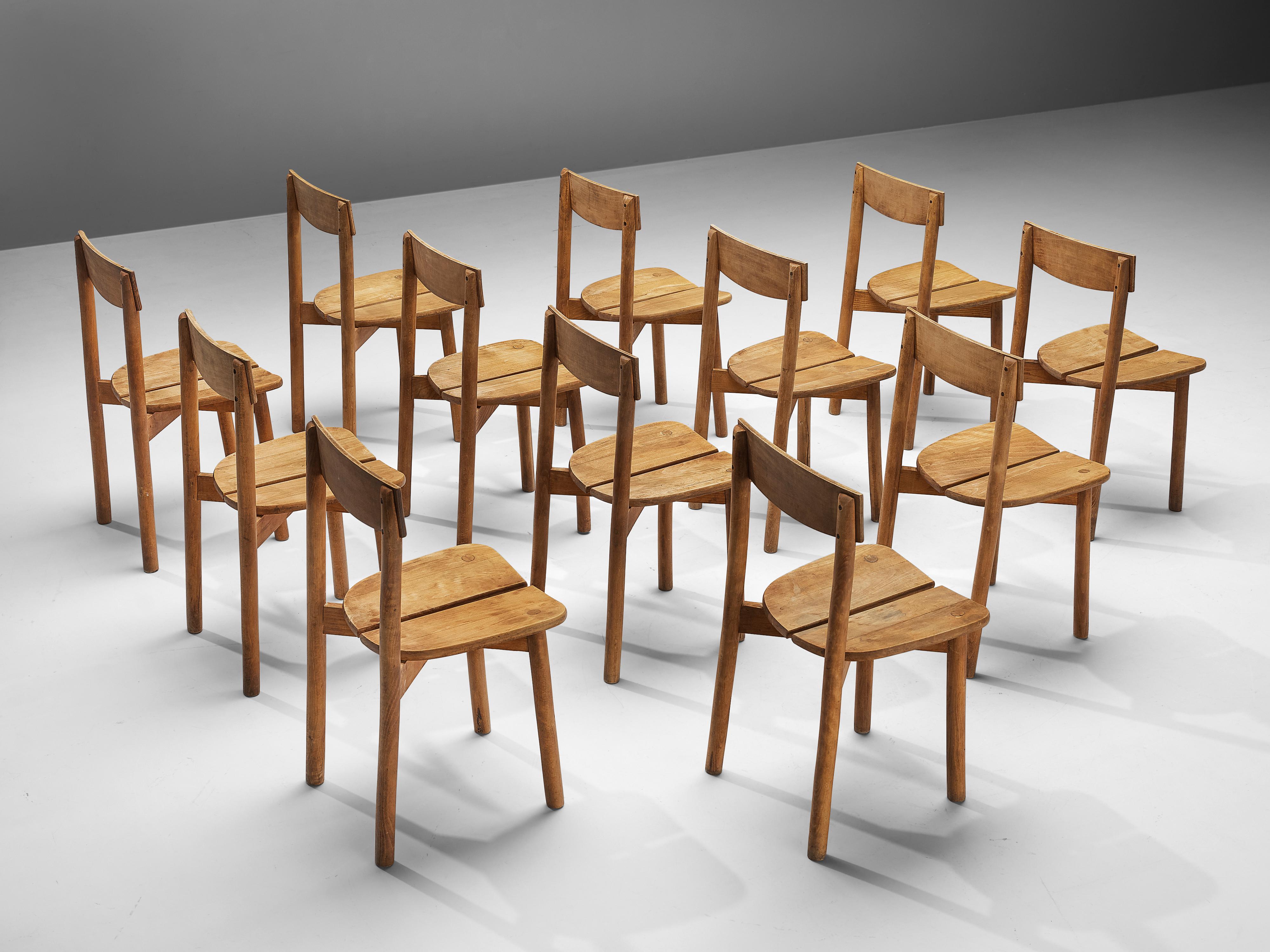 French Pierre Gautier-Delaye Set of Twelve Dining Chairs