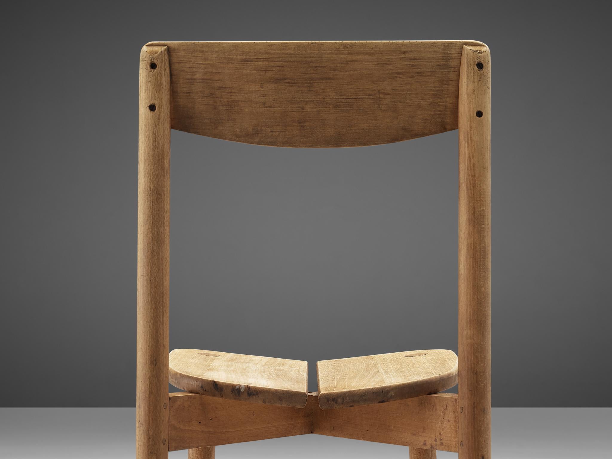 Pierre Gautier-Delaye Set of Twelve Dining Chairs In Good Condition For Sale In Waalwijk, NL