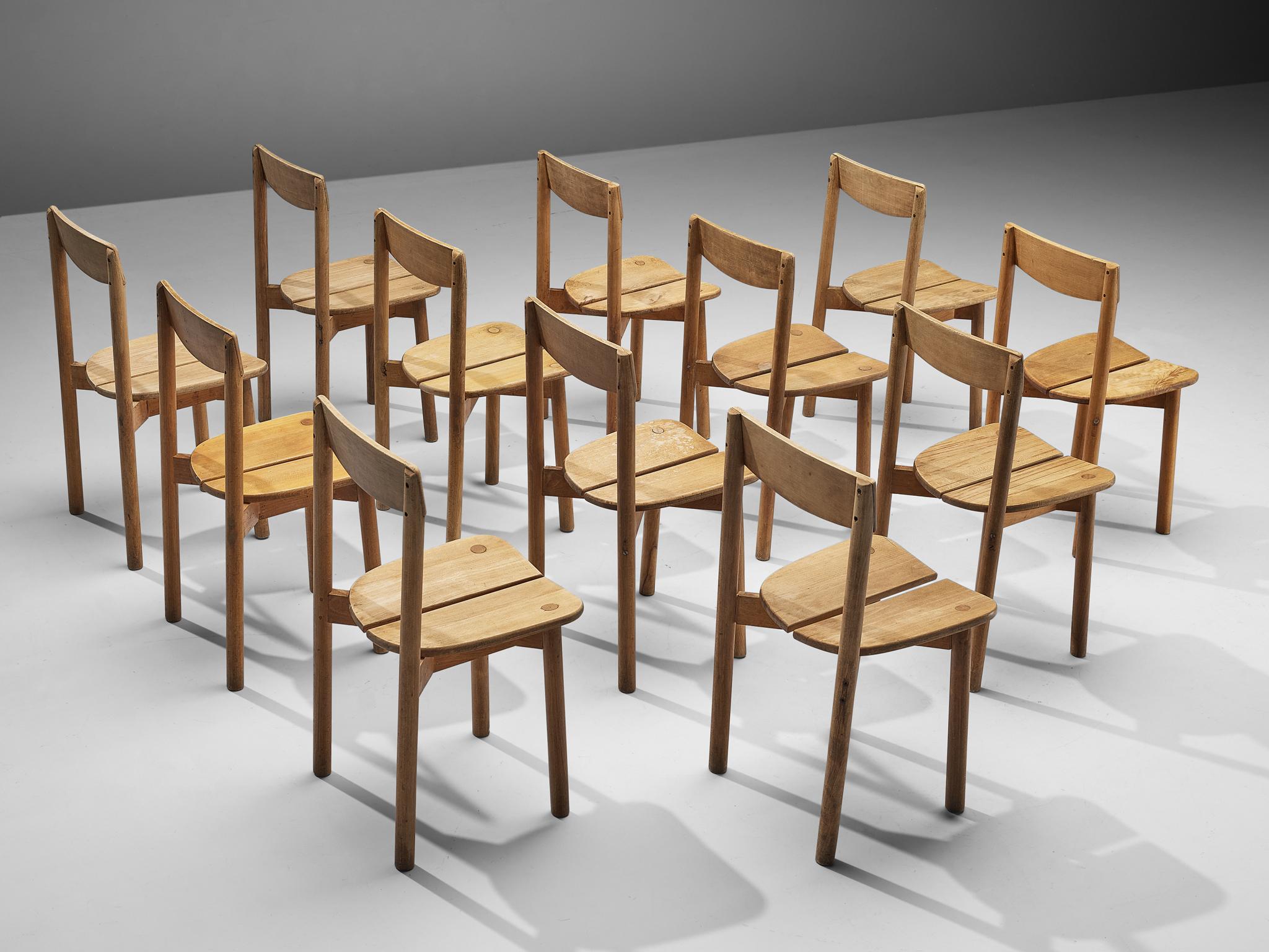 Pierre Gautier-Delaye Ensemble de douze chaises de salle à manger en vente 1