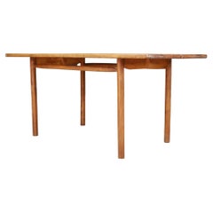 Pierre Gautier-Delaye Solid Beech Dining Table, France, 1960s