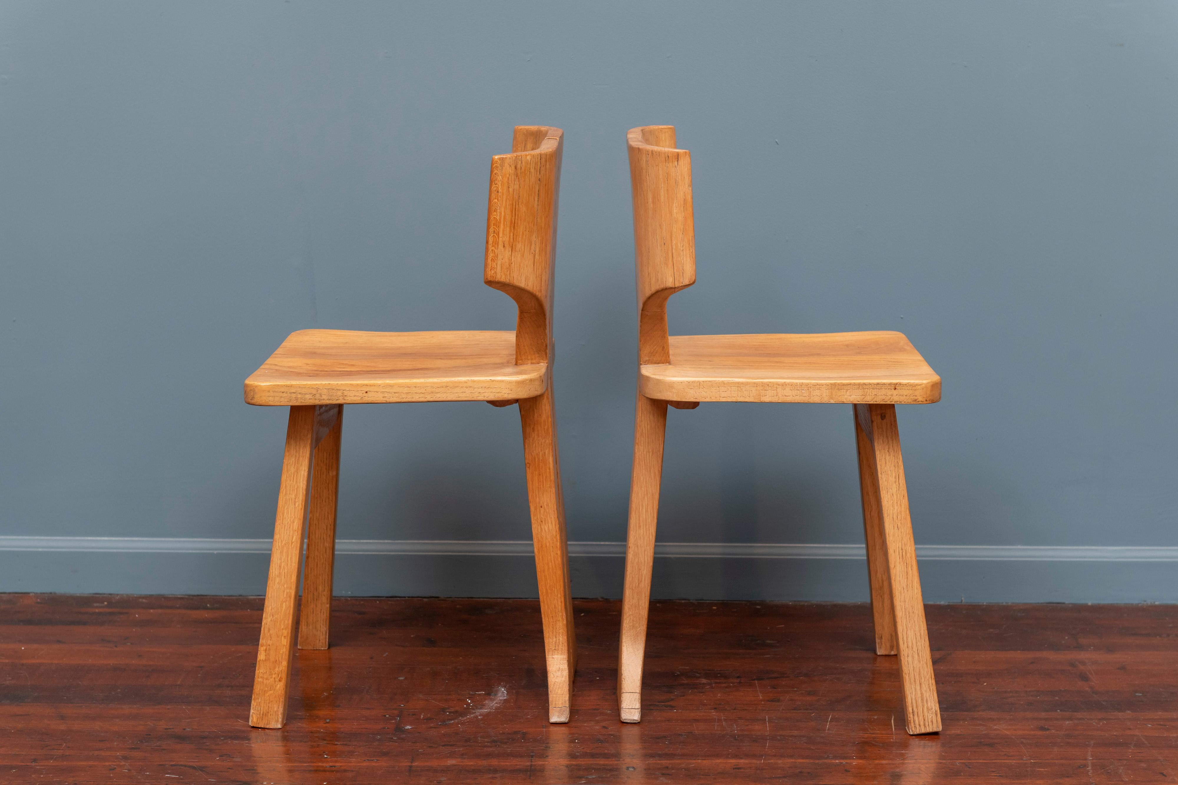 Mid-Century Modern Pierre Gautier-Delaye Split Back Chairs