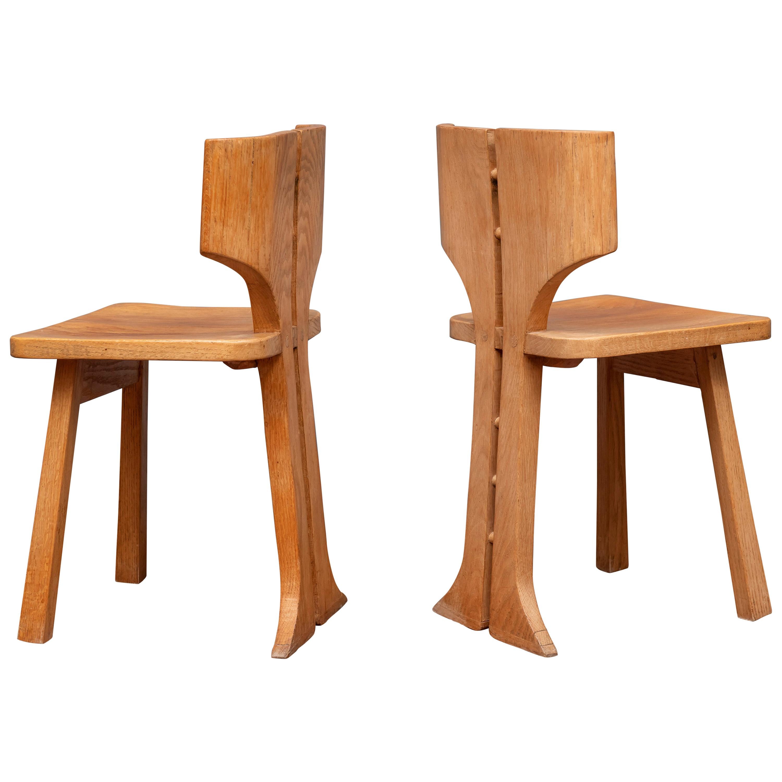 Pierre Gautier-Delaye Split Back Chairs