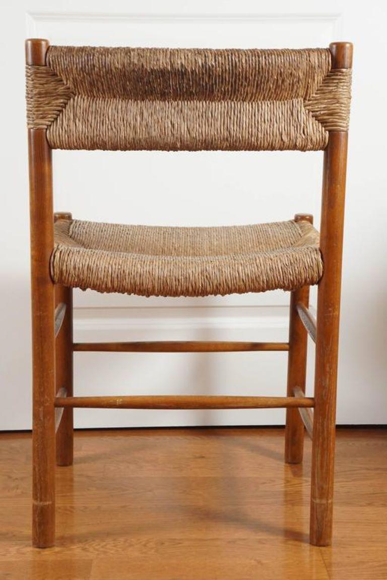 Mid-Century Modern Pierre Gautier-Delaye Woven French Dining Chair For Sale