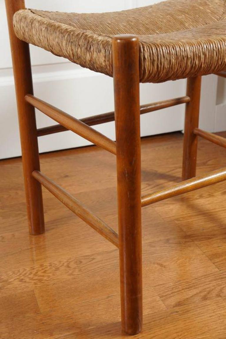 Pierre Gautier-Delaye Woven French Dining Chair In Good Condition For Sale In Hudson, NY