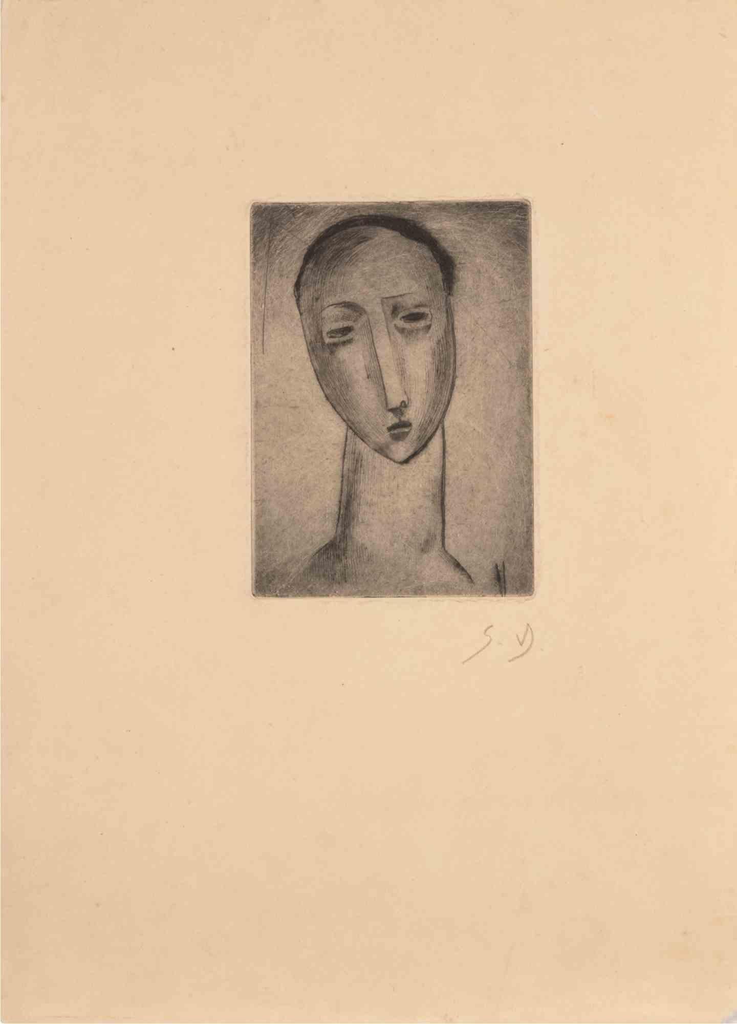 Gravure et aquatinte réalisées par Pierre-Georges Duval au milieu du 20e siècle.

Monogrammé au crayon en bas à droite.

Très bon état.
