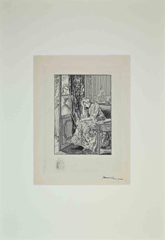 Antique The Life of Casanova 6 - Etching by G. Jeanniot - Early 20th Century