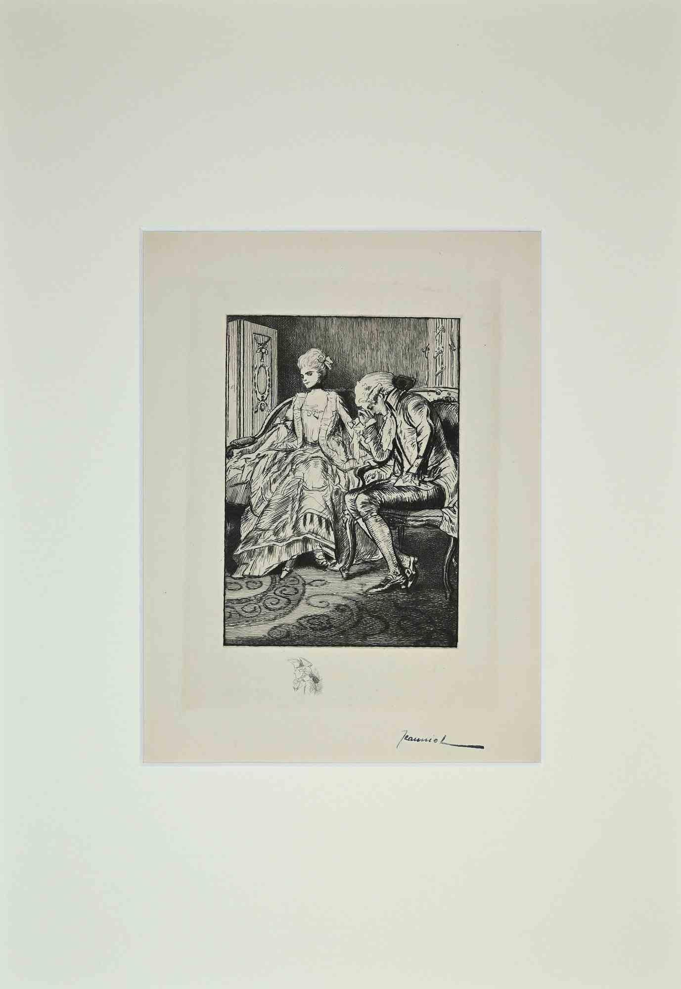 Pierre Georges Jeanniot Figurative Print - The Life of Casanova - Etching by G. Jeanniot - Early 20th Century