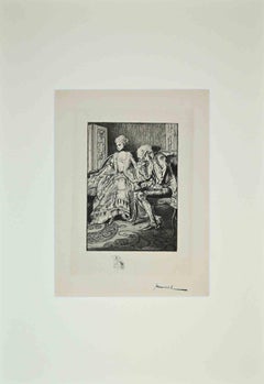 The Life of Casanova - Etching by G. Jeanniot - Early 20th Century