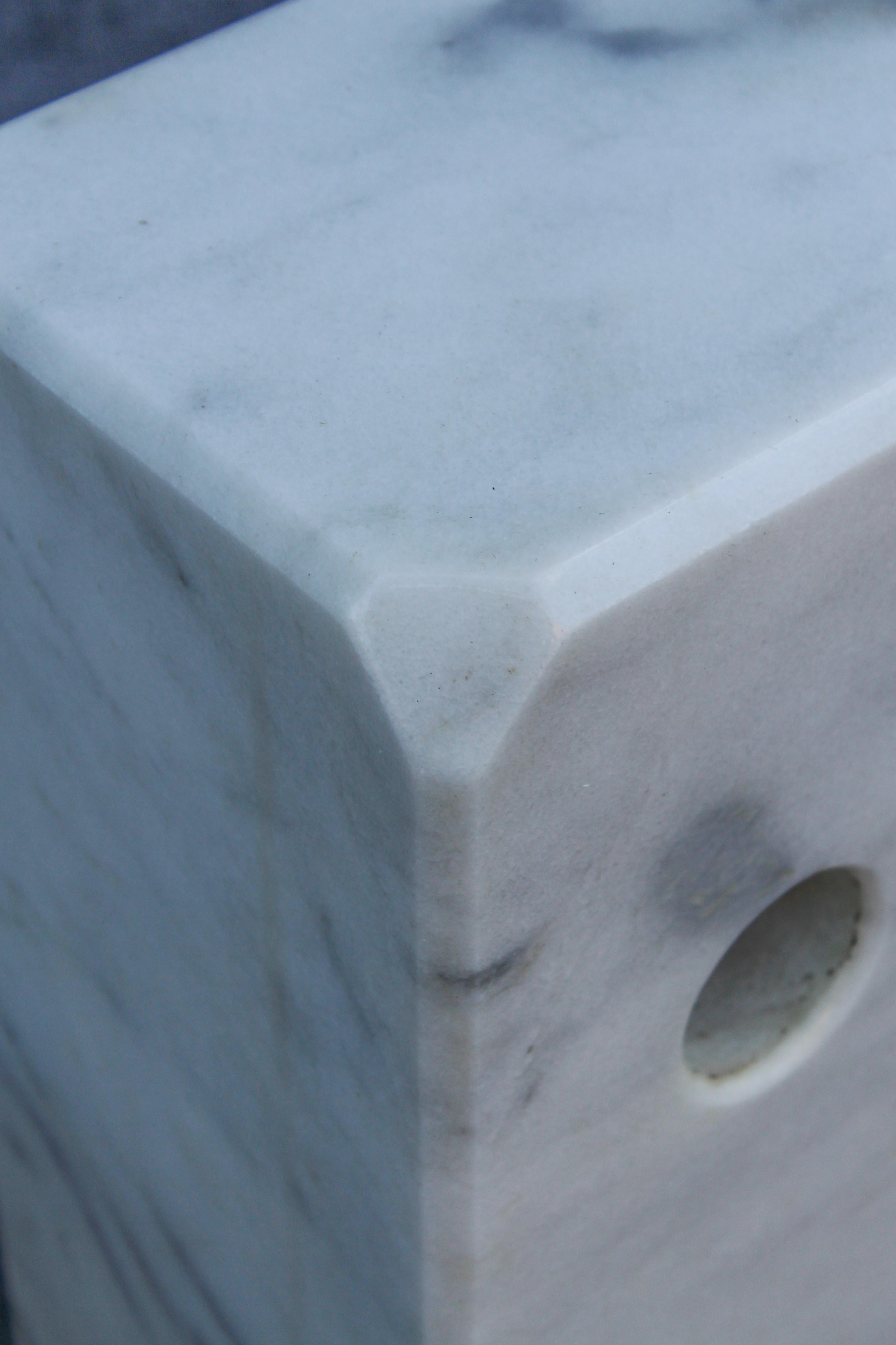 Lampadaire Vintage Pier Giacomo Achille Castiglioni - Flos 'Arco' en marbre et acier Bon état - En vente à Philadelphia, PA