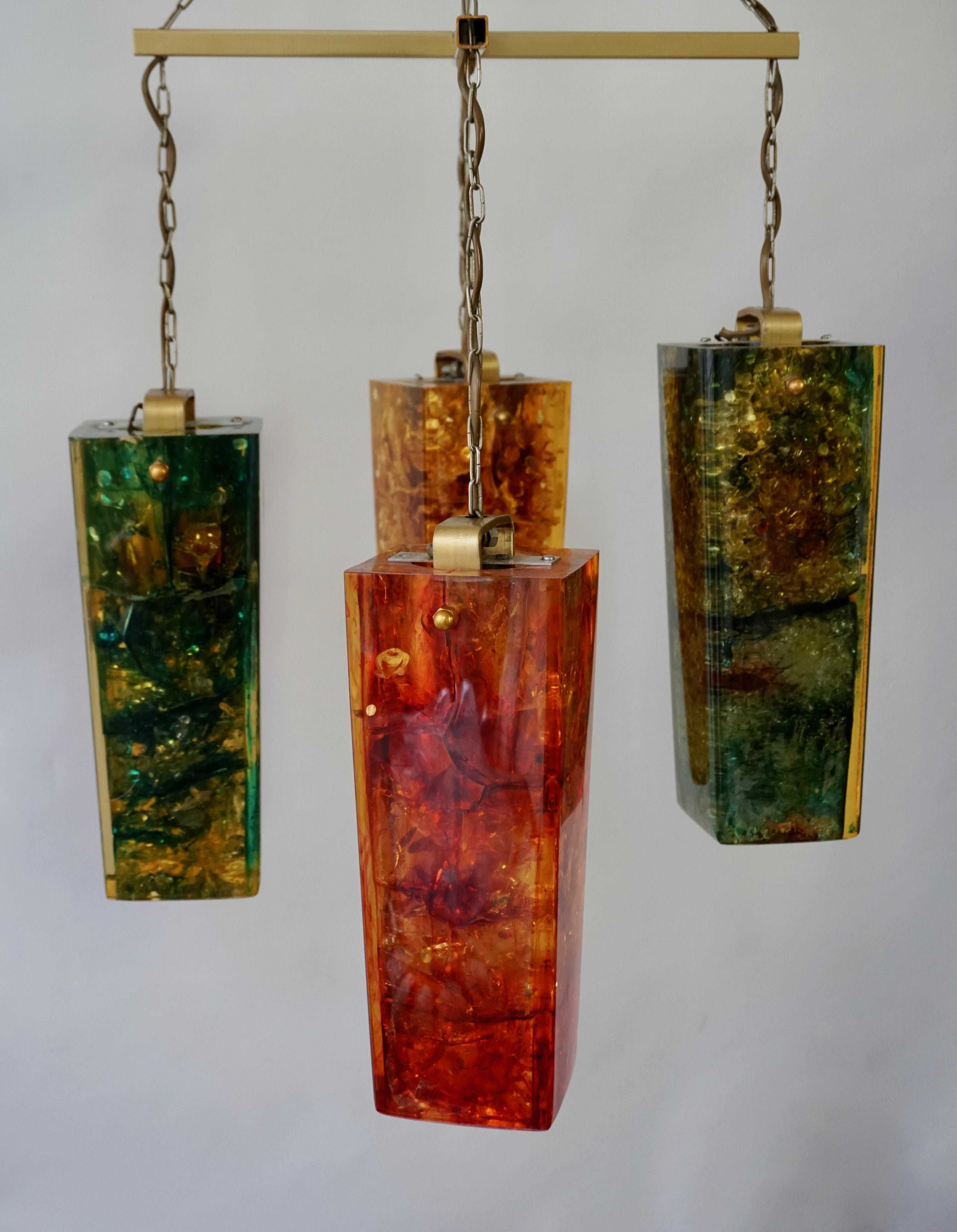 Pierre Chandelier in resina frattale Shatterline in vendita 1